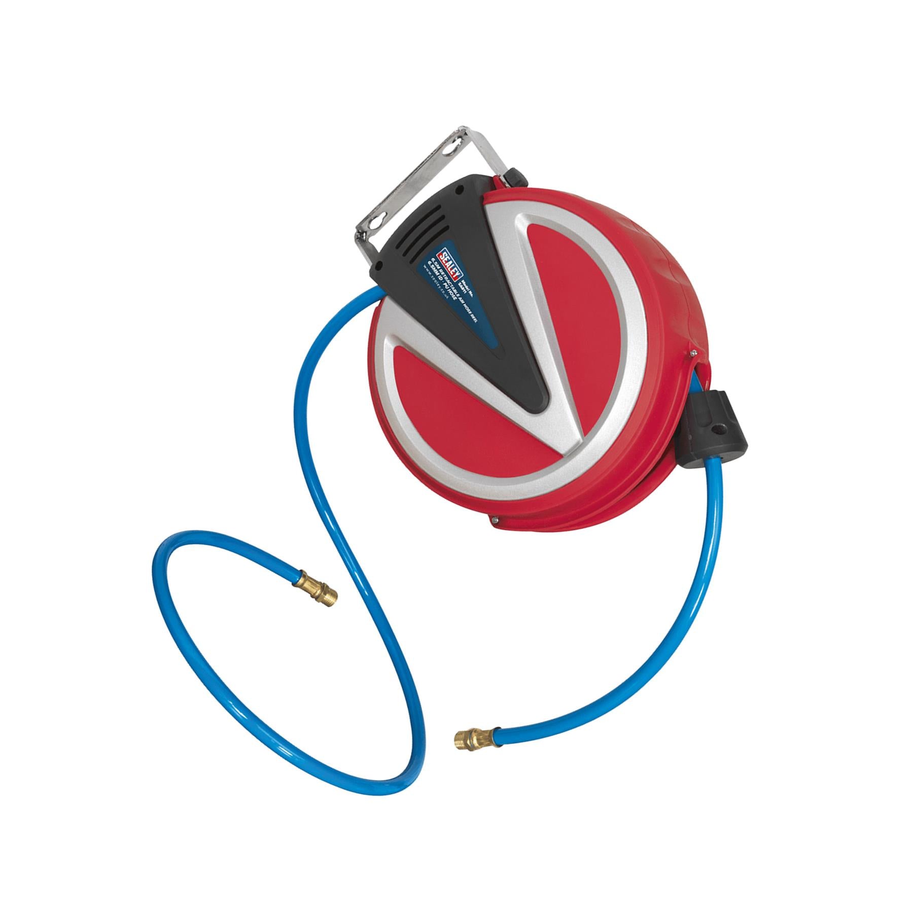 Sealey Retractable Air Hose Reel 12m Ø6.5mm ID - PU Hose