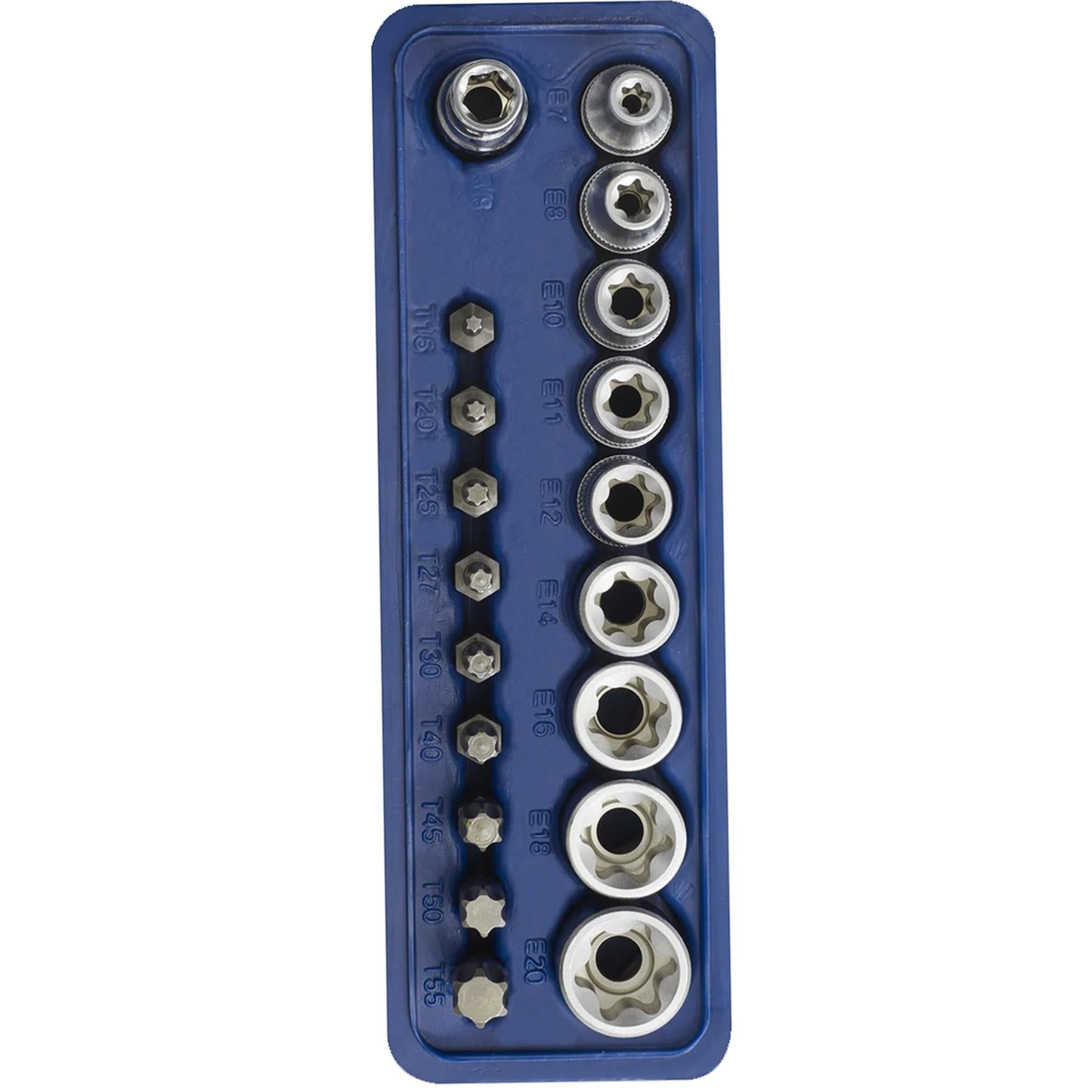 Sealey TRX-Star* Socket & Bit Set 19pc 3/8"Sq Drive