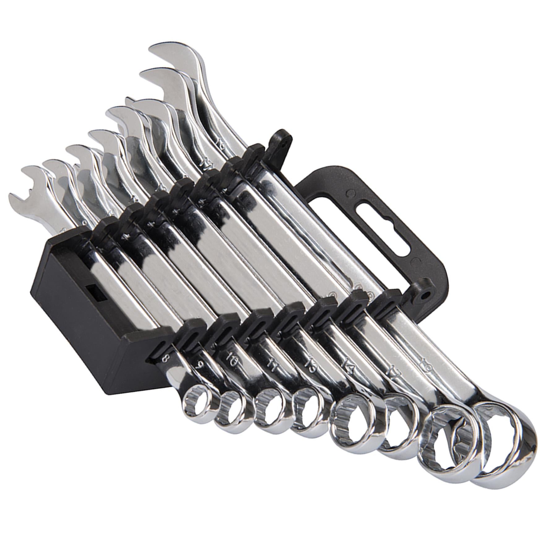 8Pce Combination Spanner Set Display Box Pack Of 6 Open And Bi-Hexagonal Ends