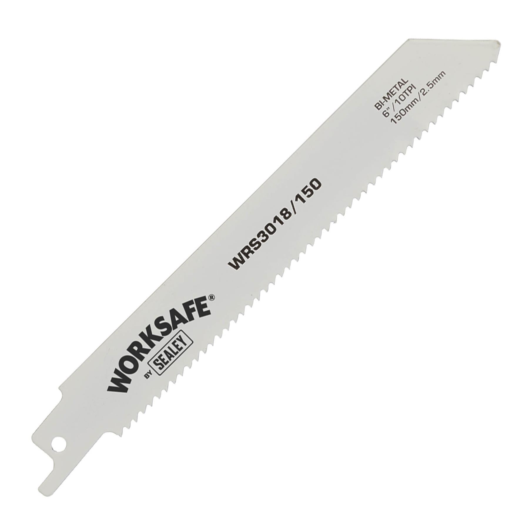 Sealey Reciprocating Saw Blade 150mm 10tpi - Pack of 5