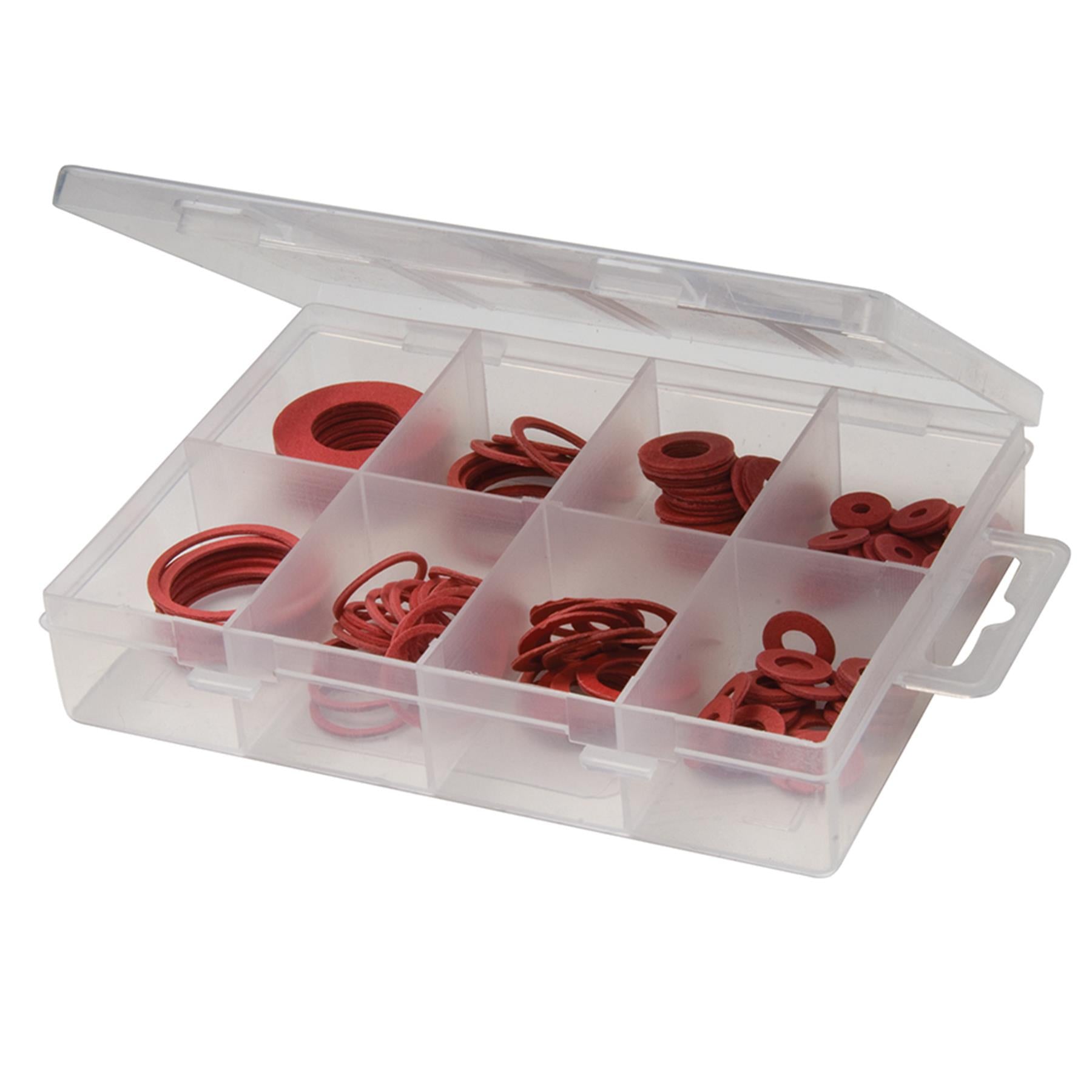 110Pce Fibre Washers Pack Diy For Plumbing Applications & As Buffers & Packers