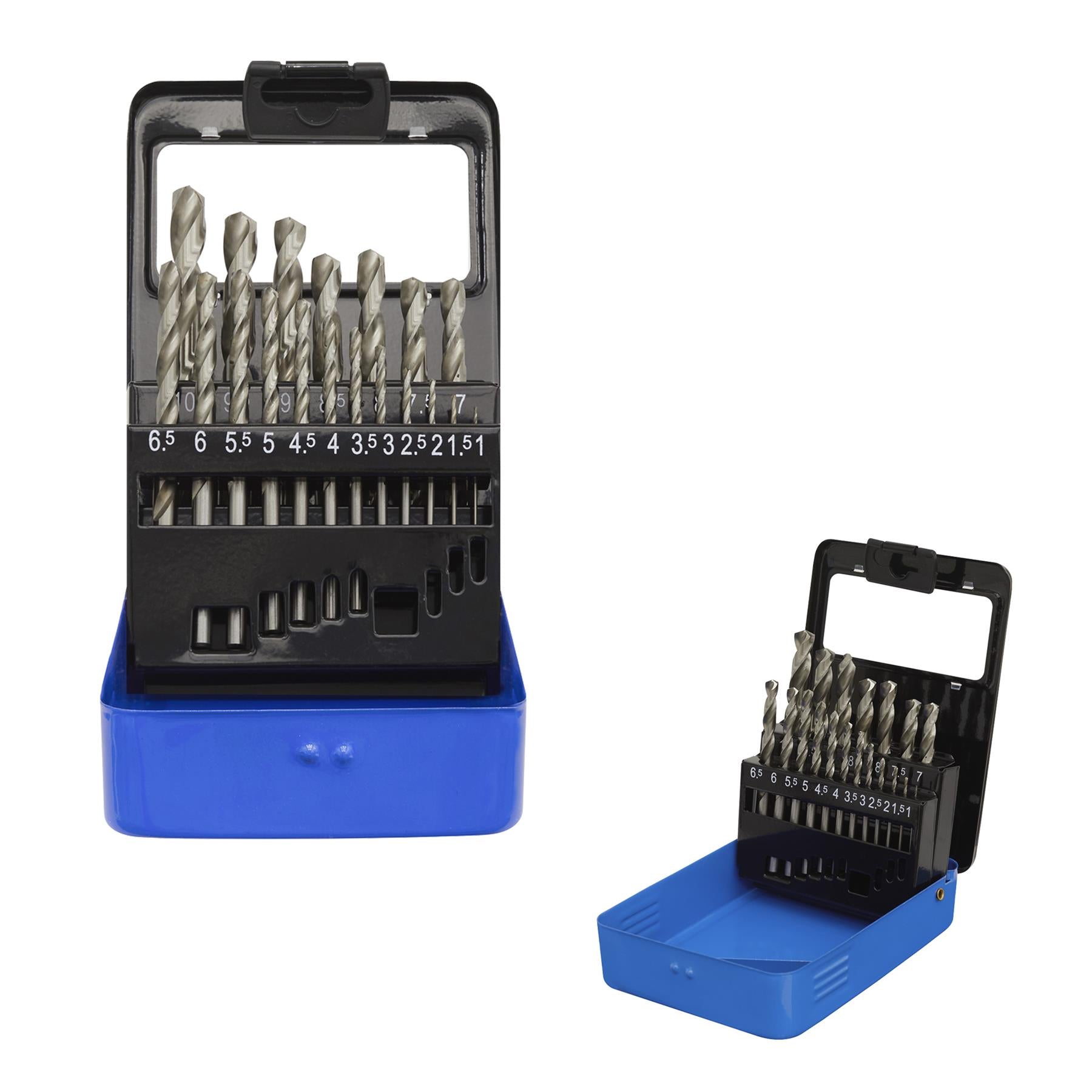 Sealey 19pc Drill Bit Set HSS Split Point Fully Ground Ø1-10mm Metric AK47191