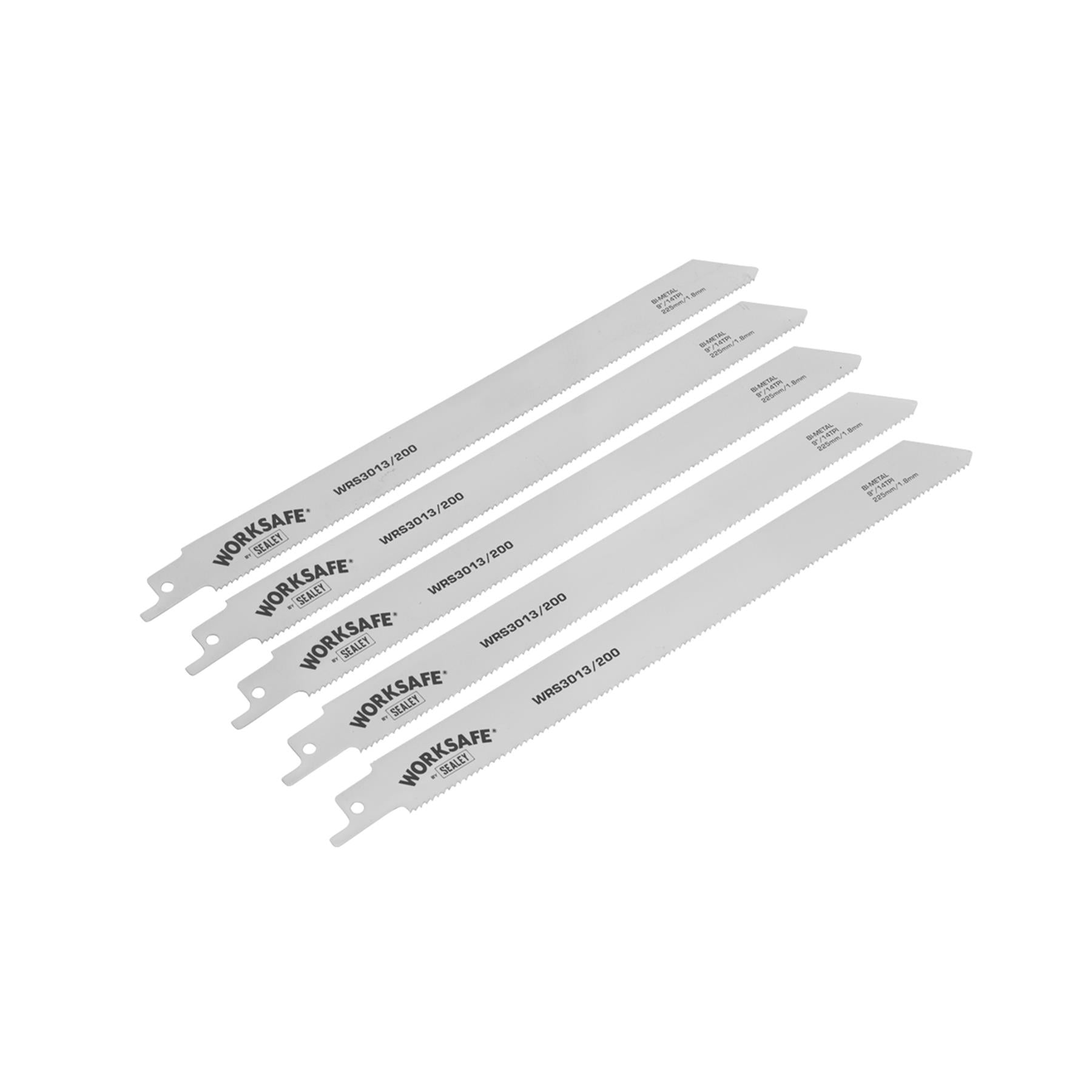 Sealey Reciprocating Saw Blade 225mm 14tpi - Pack of 5