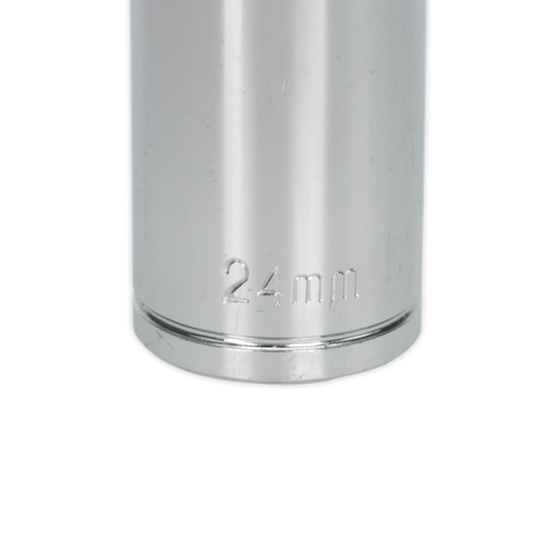 Sealey WallDrive Socket 24mm Deep 1/2"Sq Drive