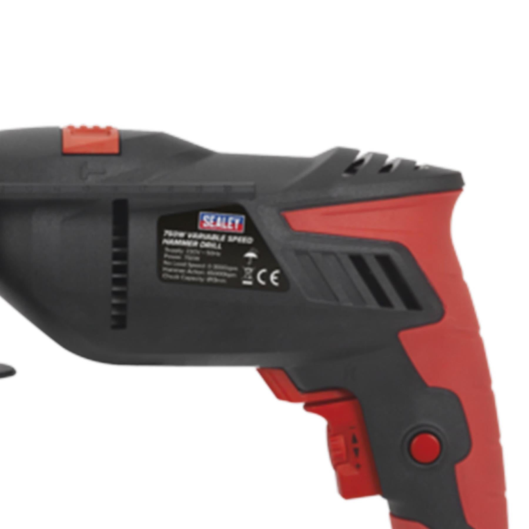 Sealey Hammer Drill 13mm Variable Speed with Reverse 750W/230V