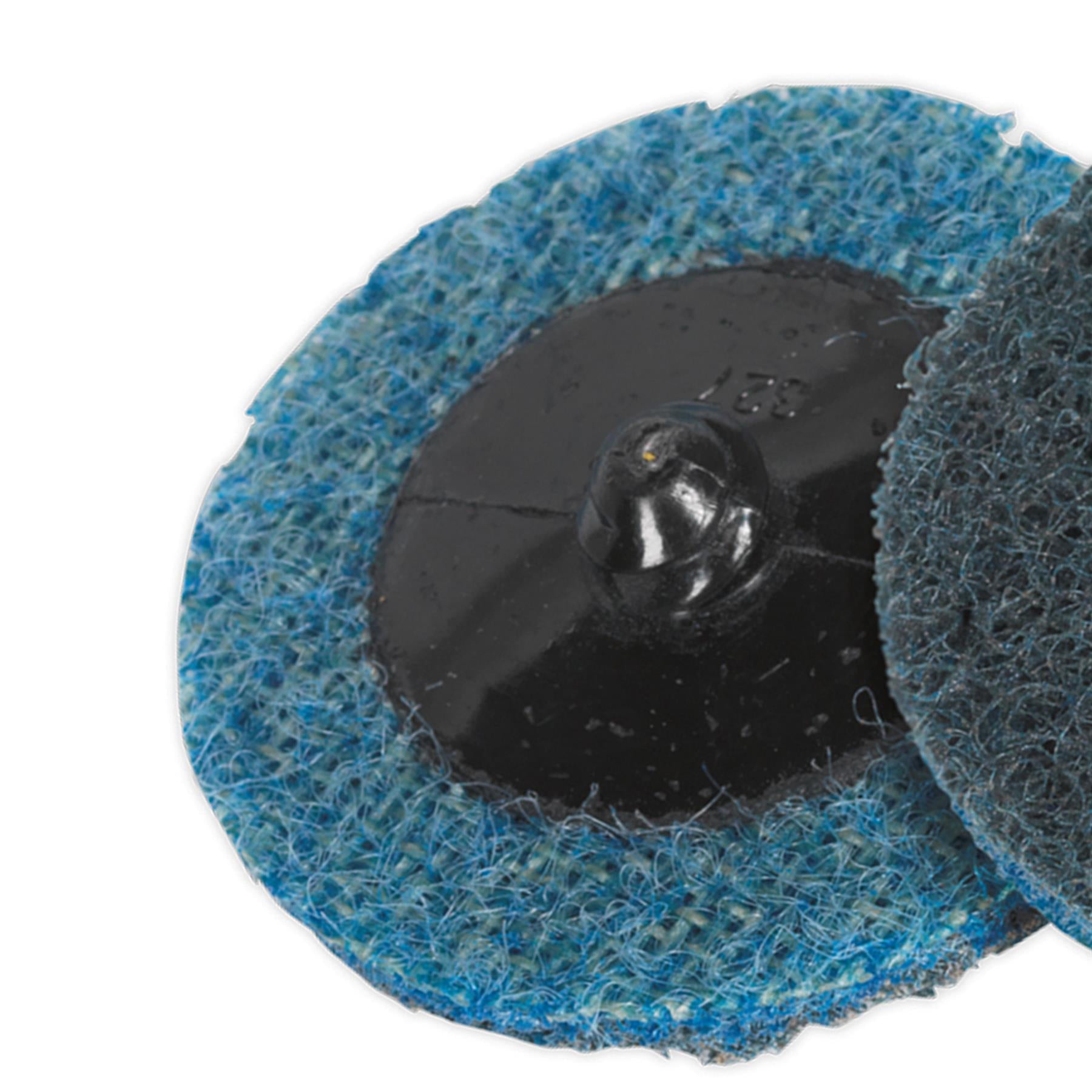 Sealey Quick-Change Preparation Pad 50mm Fine Pack of 10
