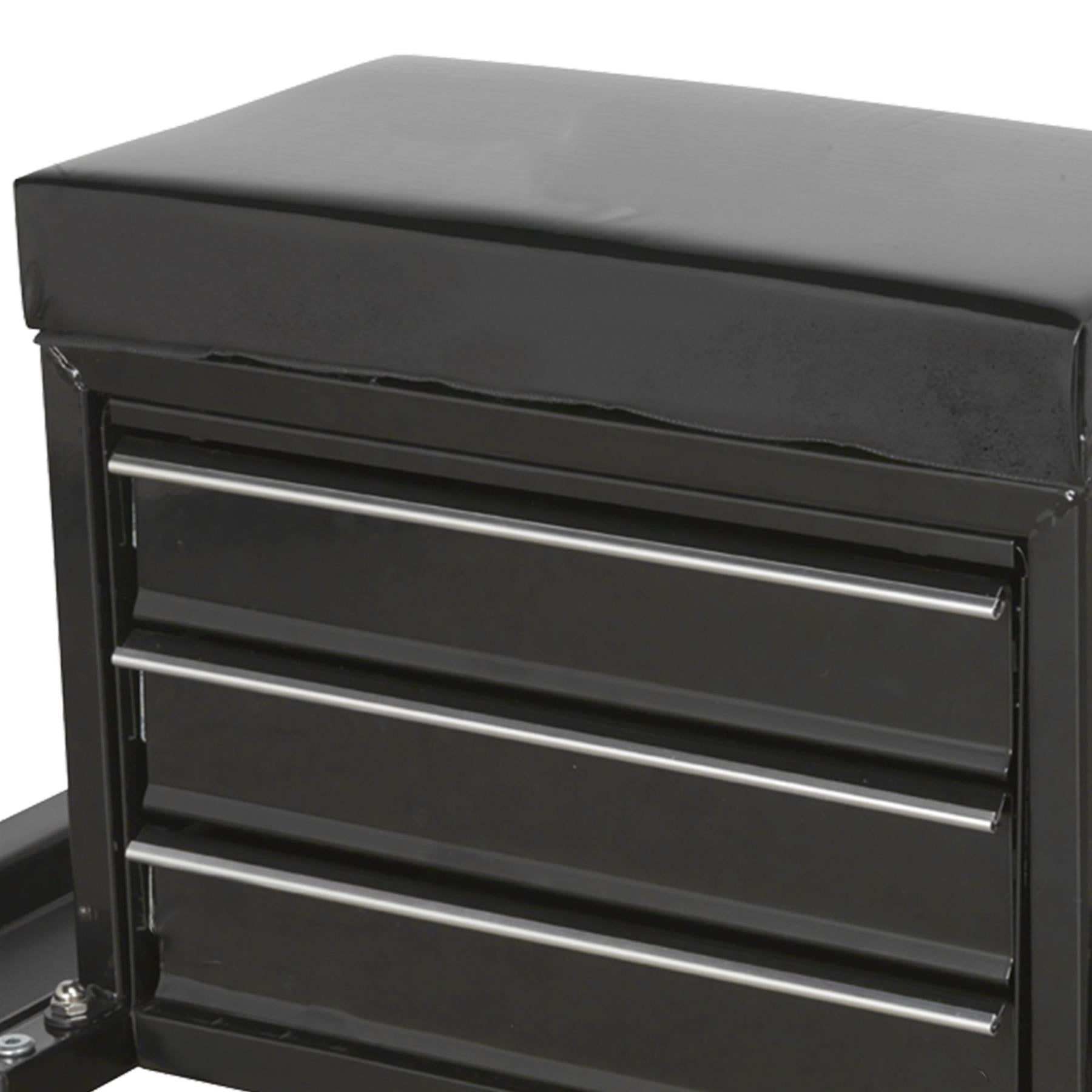 Sealey Mechanic's Utility Seat & Toolbox - Black