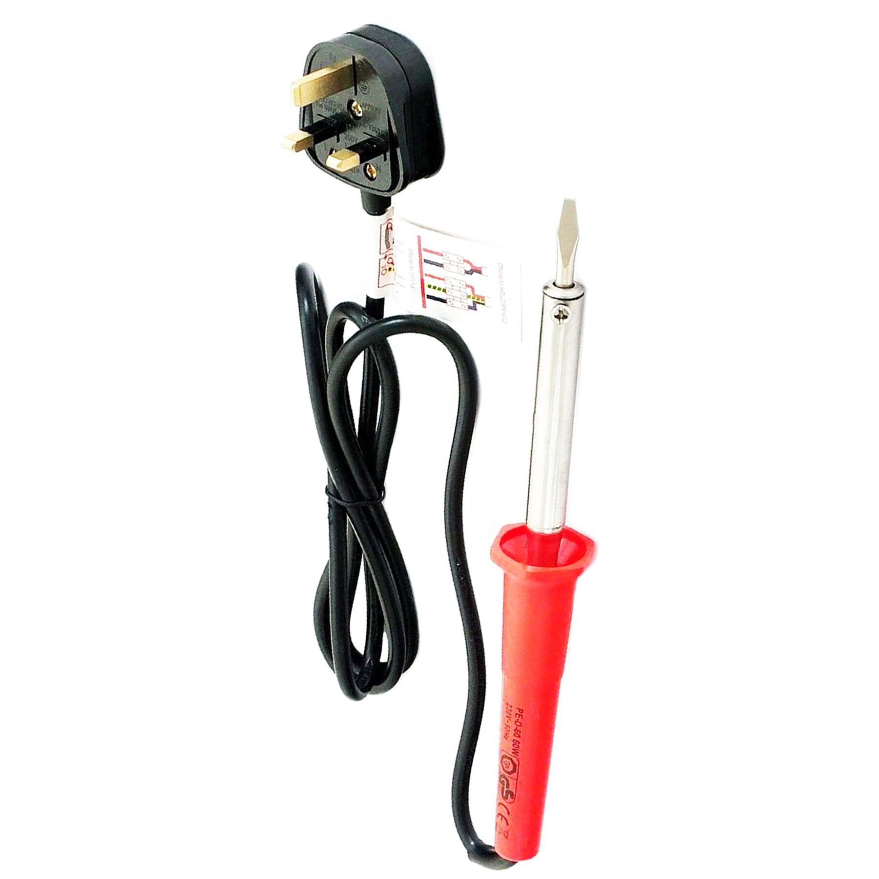 Soldering Iron / 60w Mains Powered Soldering Iron Flat Tip Solder Iron