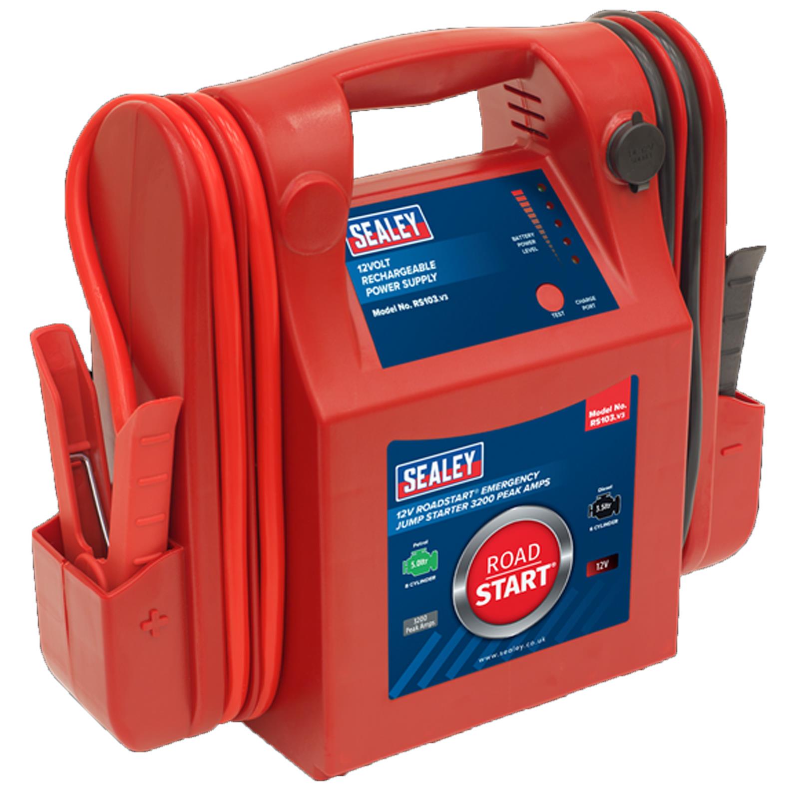 Sealey Roadstart Emergency Power Pack 12V 3200 Peak Amps Emergency Power Pack