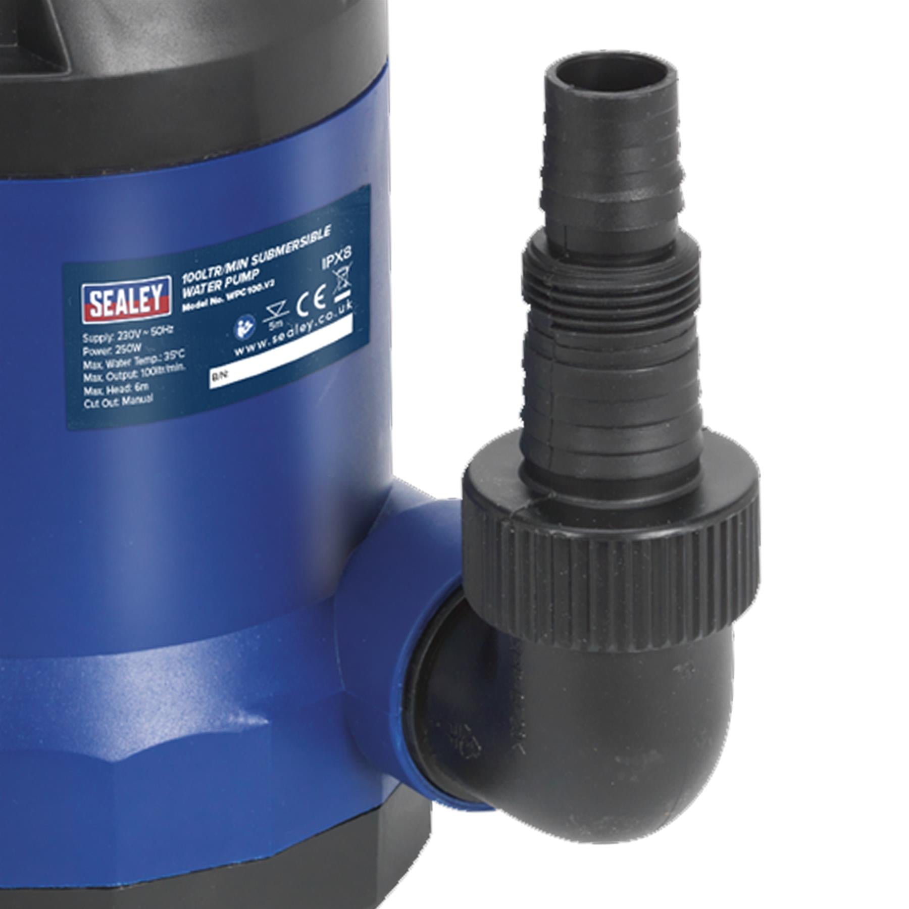 Submersible Water Pump 100L/min 230V Sealey