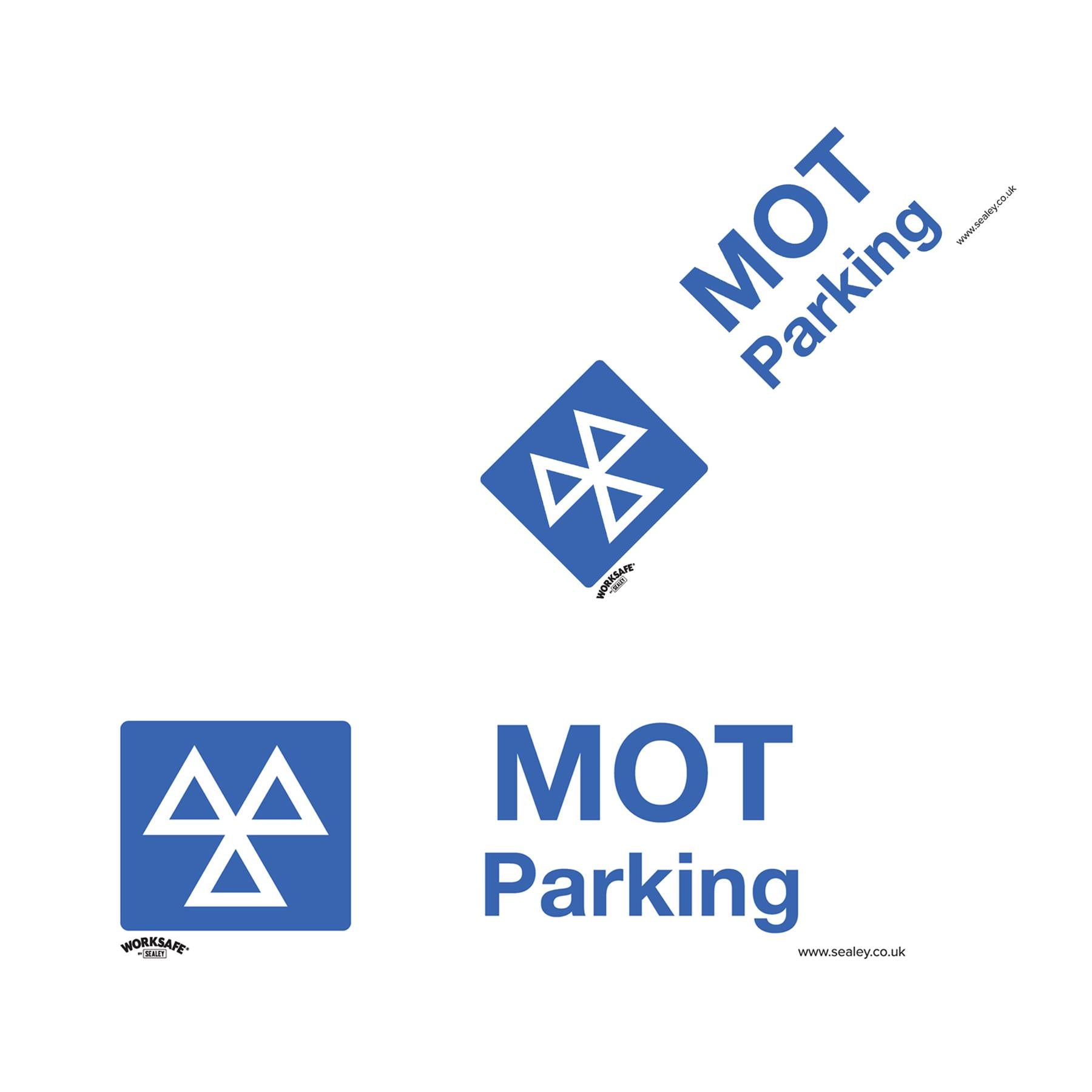 Warning Safety Sign - MOT Parking - Rigid Plastic