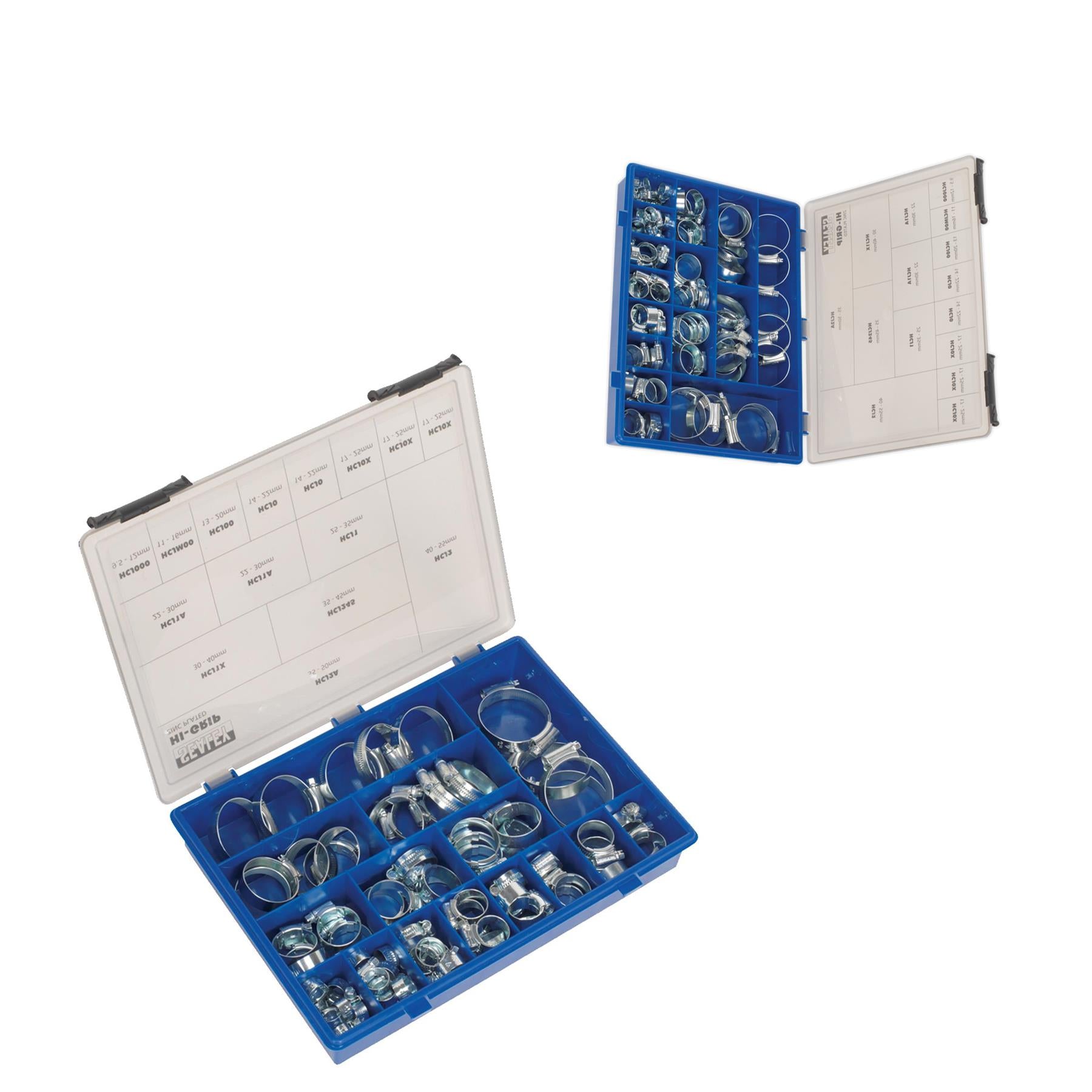 HI-GRIP Hose Clip Assortment 81pc Sizes Ø9.5-55mm