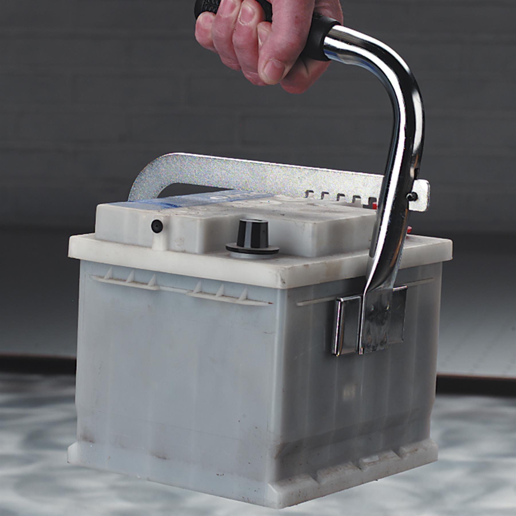 Sealey Battery Carrier Tubular steel handle with comfort grip