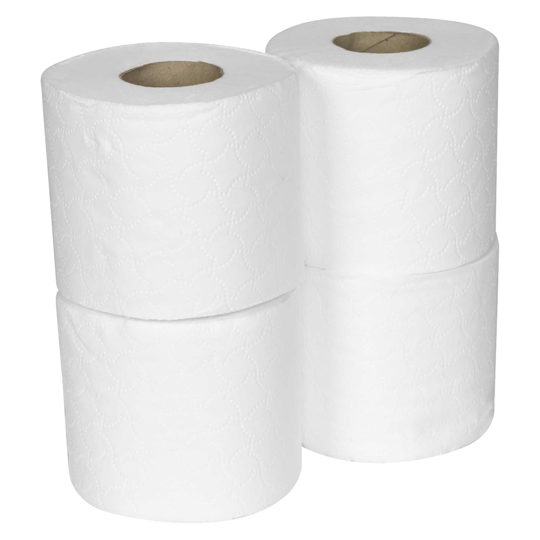 Sealey Plain White Toilet Roll - Pack of 4 x 10 (40 Rolls)