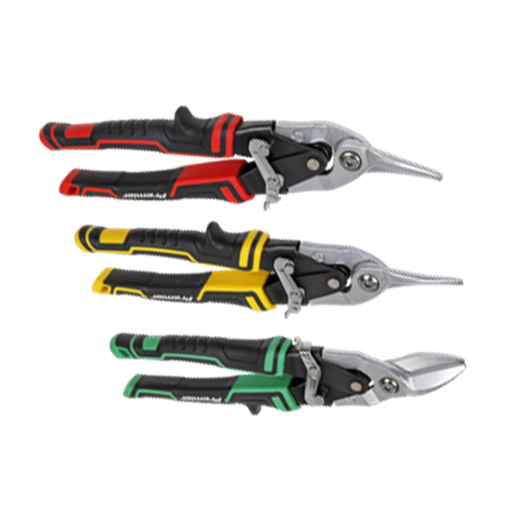 Sealey High Leverage Aviation Tin Snip Set 3pc