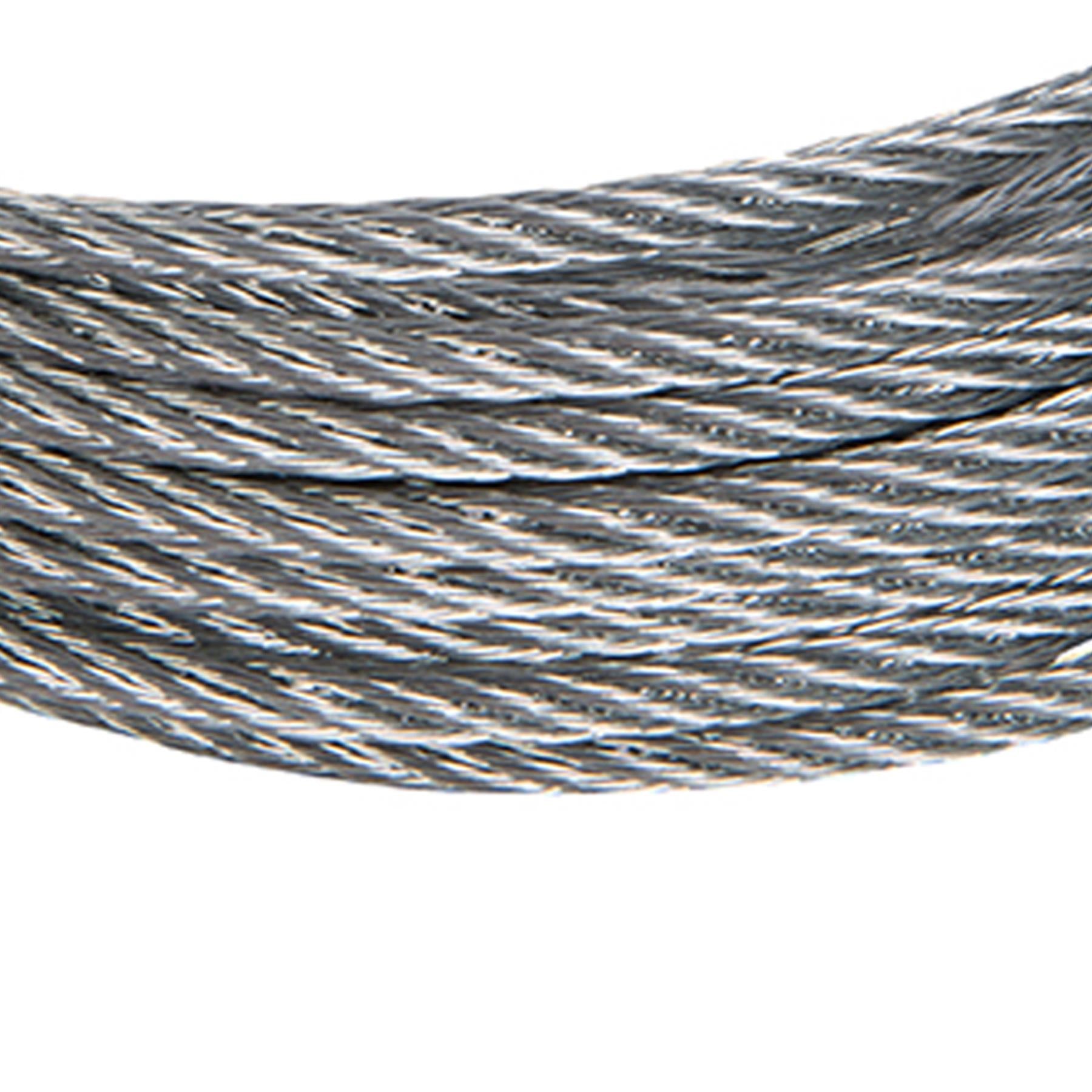 Galvanised Wire Rope - 6mm X 10M Zinc Plated Corrosion Resistant & Weatherproof