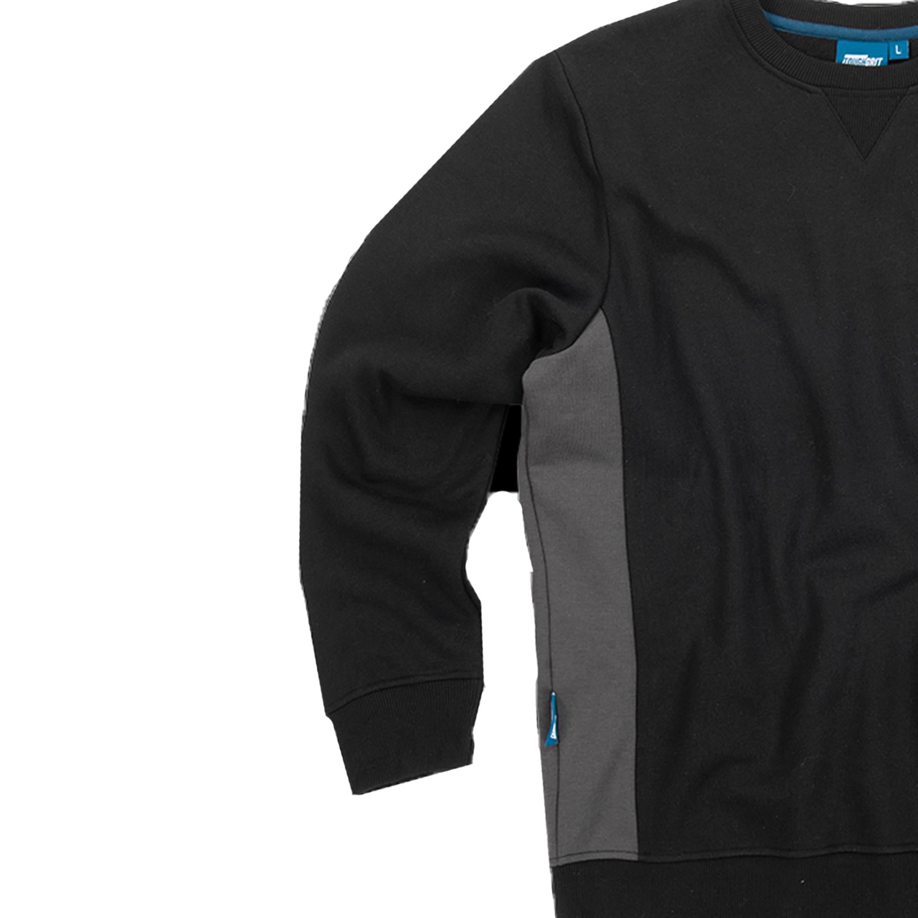 Tough Grit 2-Tone Trade Tech Windproof Sweatshirt Black/Charcoal M