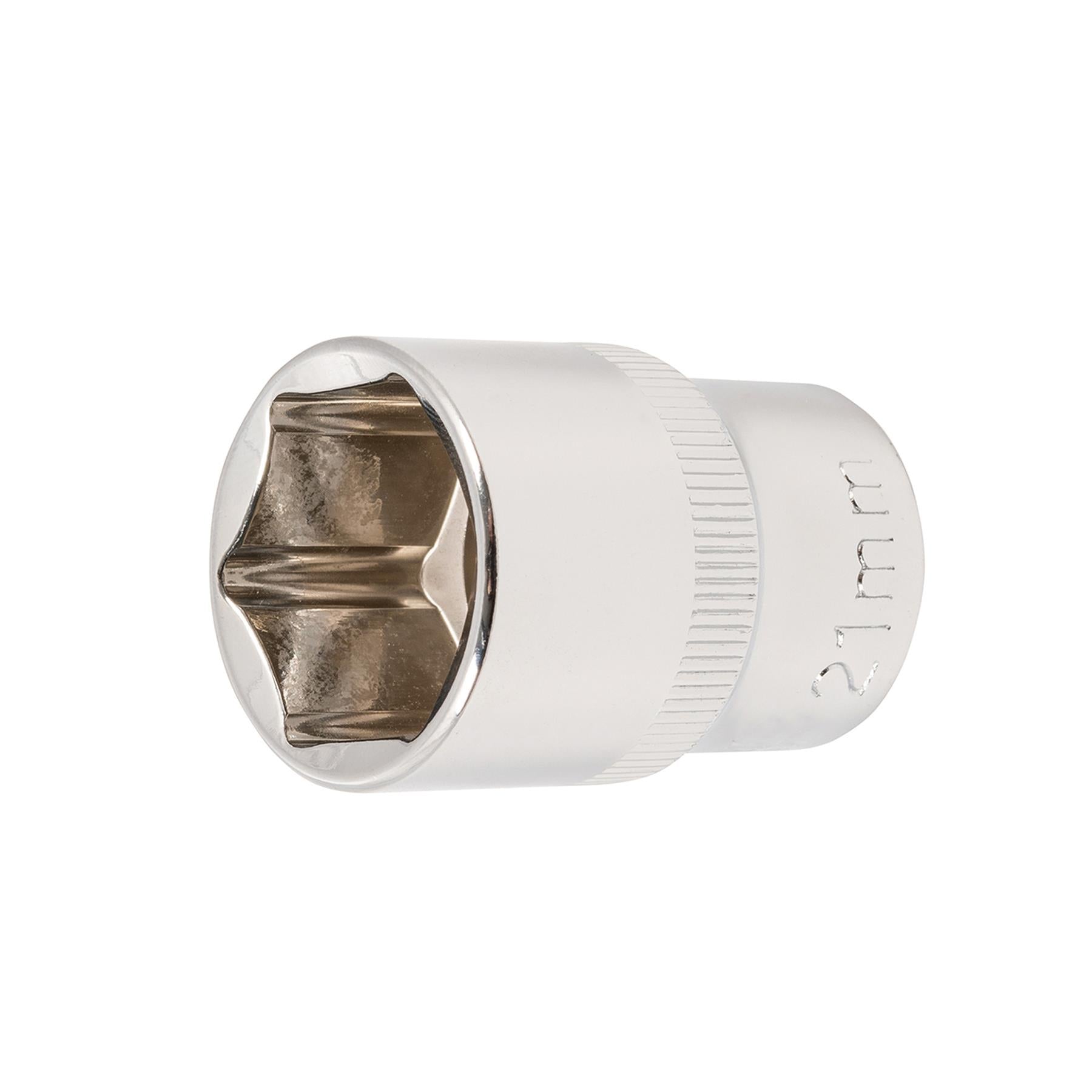 Socket 1/2" Drive Metric Hex Square 21mm Individual Hex Polished Crv Quality