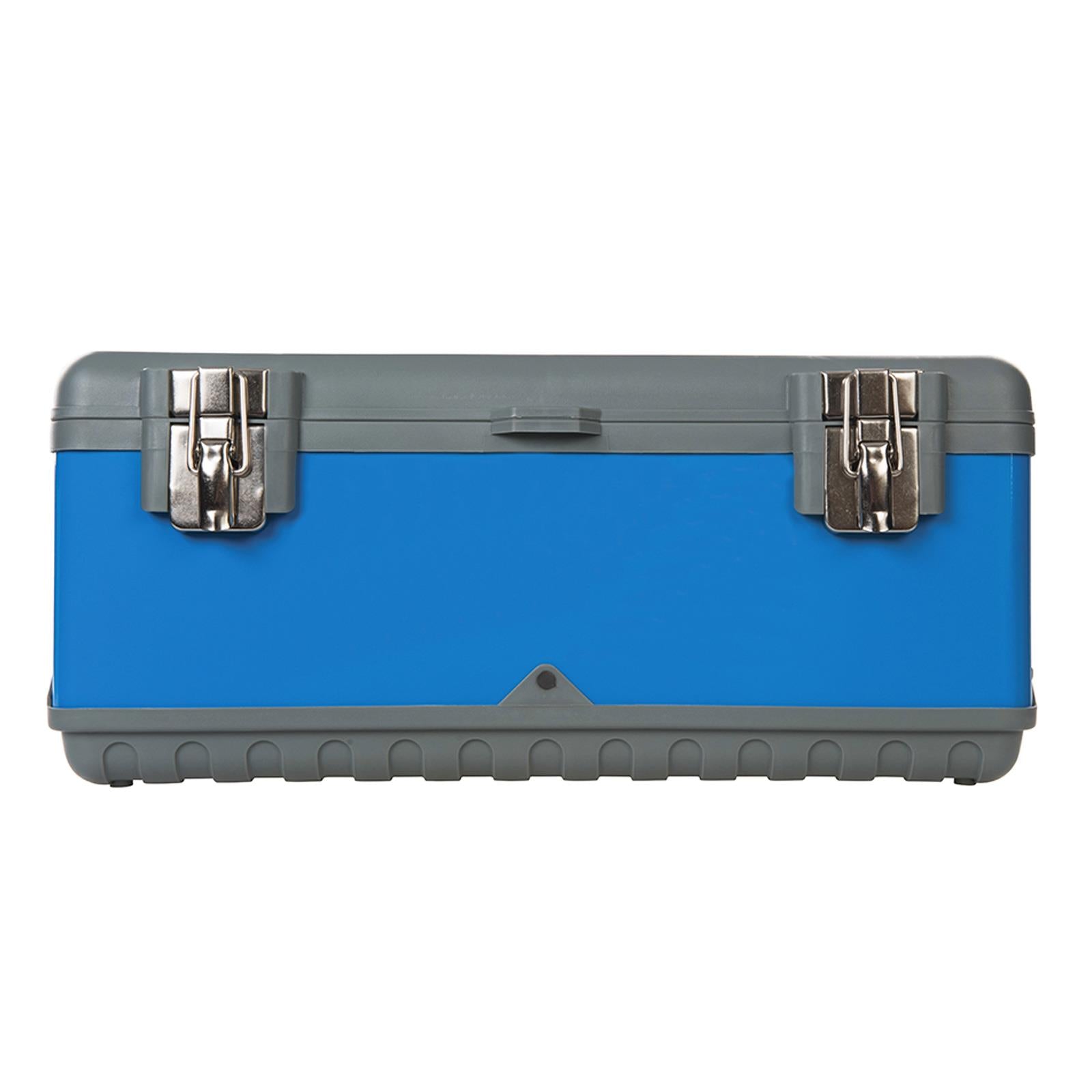 Toolbox 580 x 280 x 220mm Powder Coated Steel Alloy Body Soft Grip Carry Handle