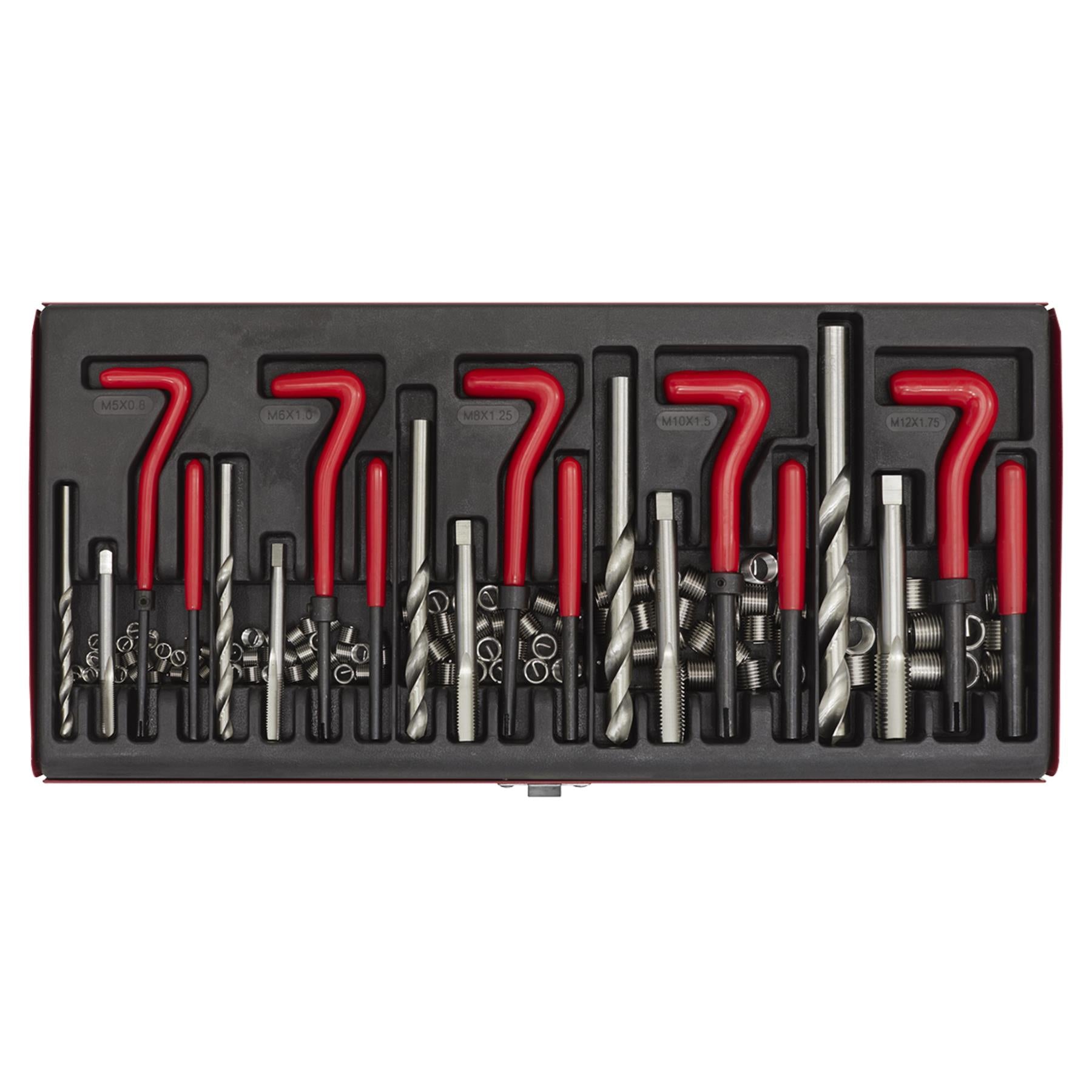Sealey Thread Repair Master Kit Against Wear & Damage Metal Storage Case