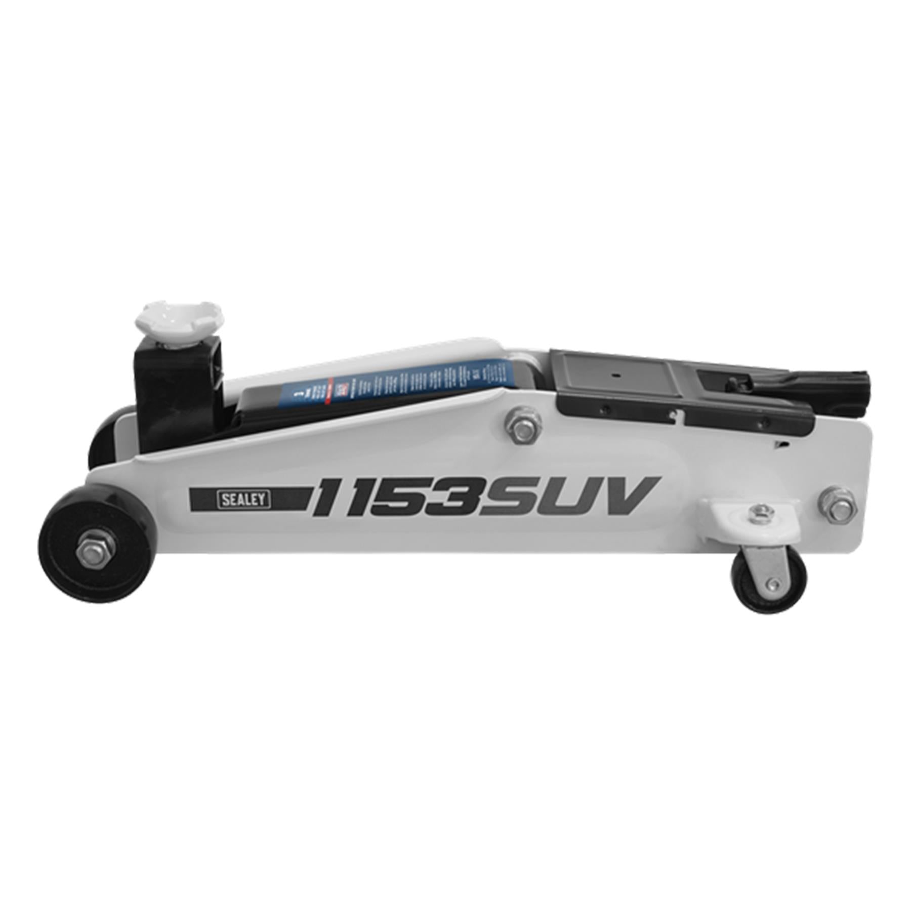 Sealey 1153SUV Long Chassis High Lift SUV Trolley Jack 3 Tonne Car Van Garage