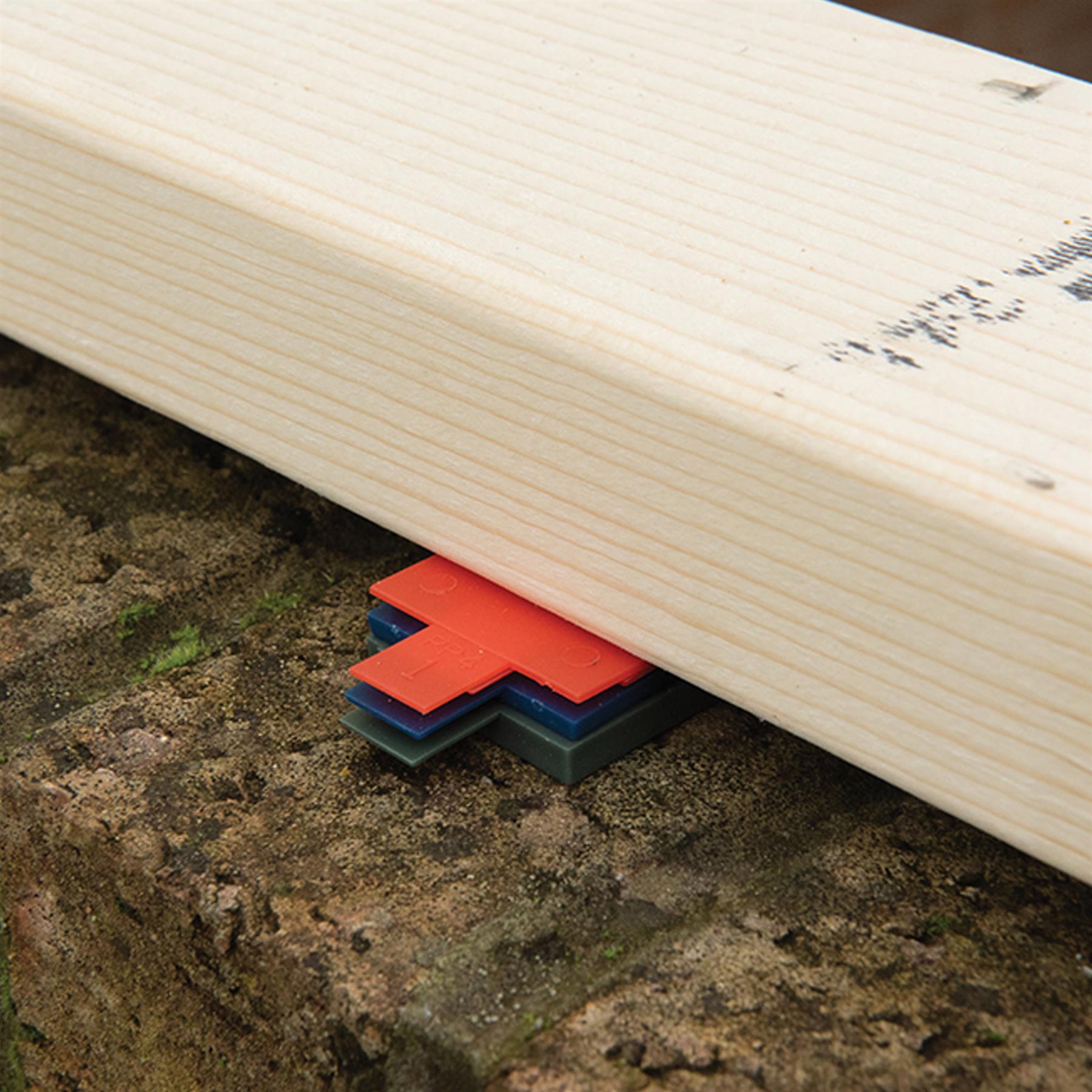 100Pk Assorted Plastic Packers 1mm 2mm 3mm 4mm 5mm and 6mm colour coded