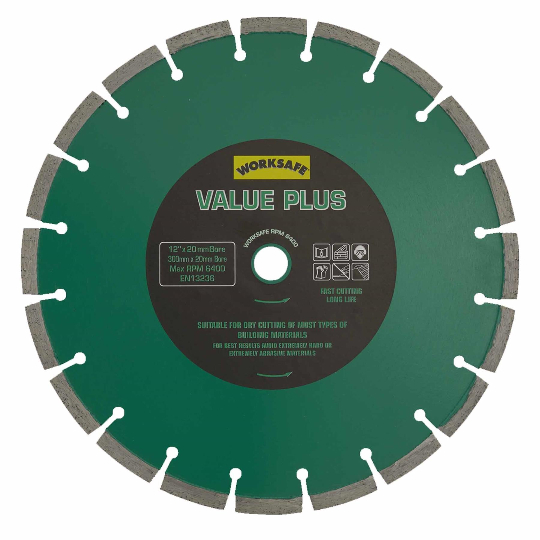 Sealey Value Plus Diamond Blade 300 x 20mm - WDVP300/20