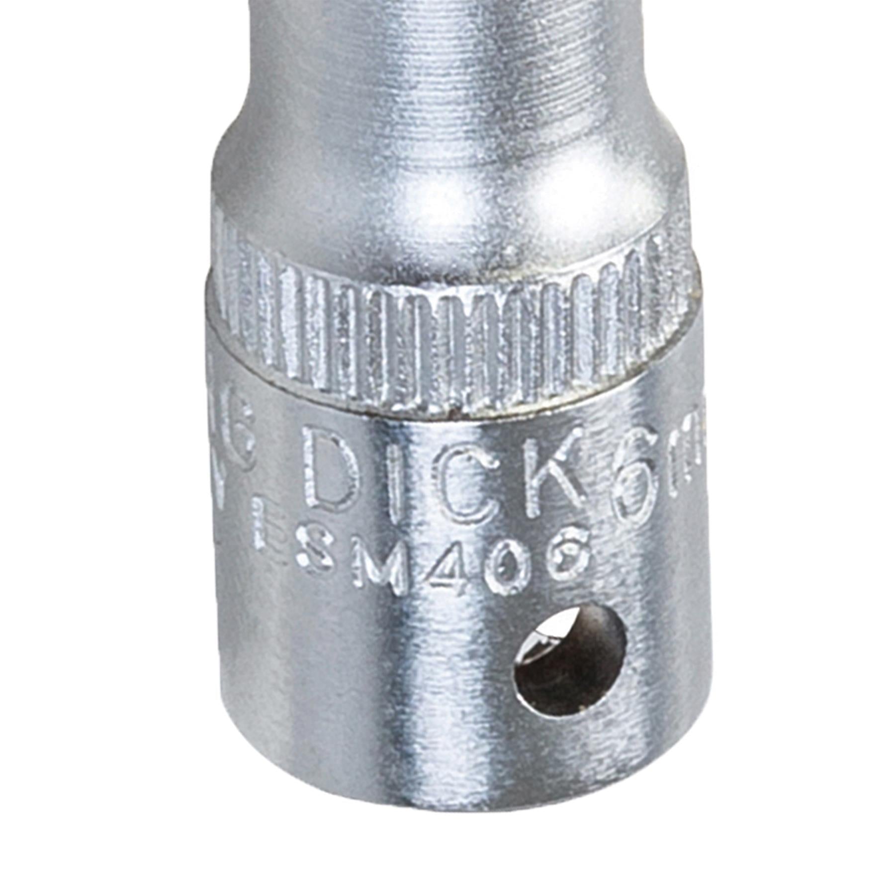 King Dick Socket 1/4" Sd 6pt Metric 6mm