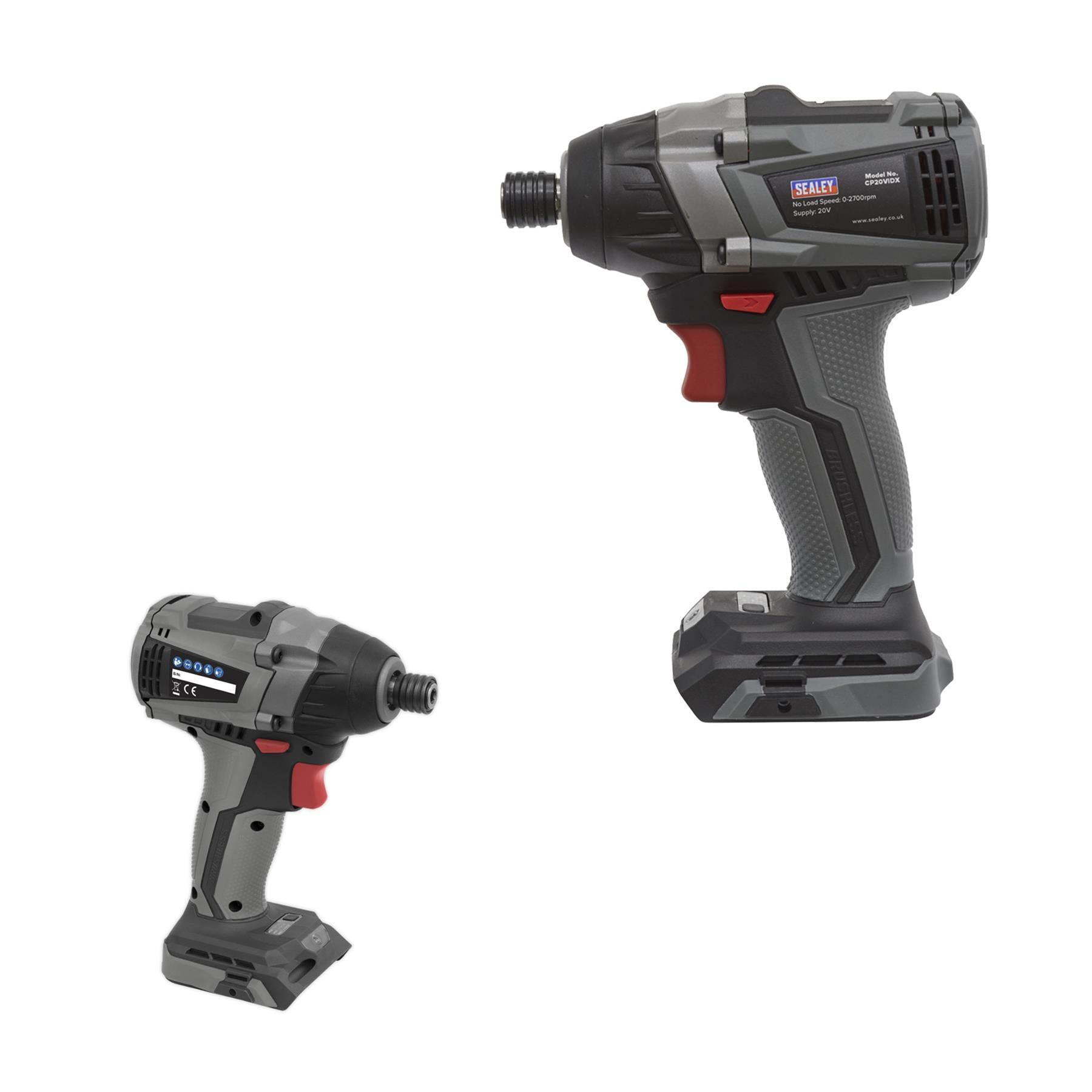 Sealey Brushless Impact Driver 20V 1/4"Hex 200Nm - Body Only