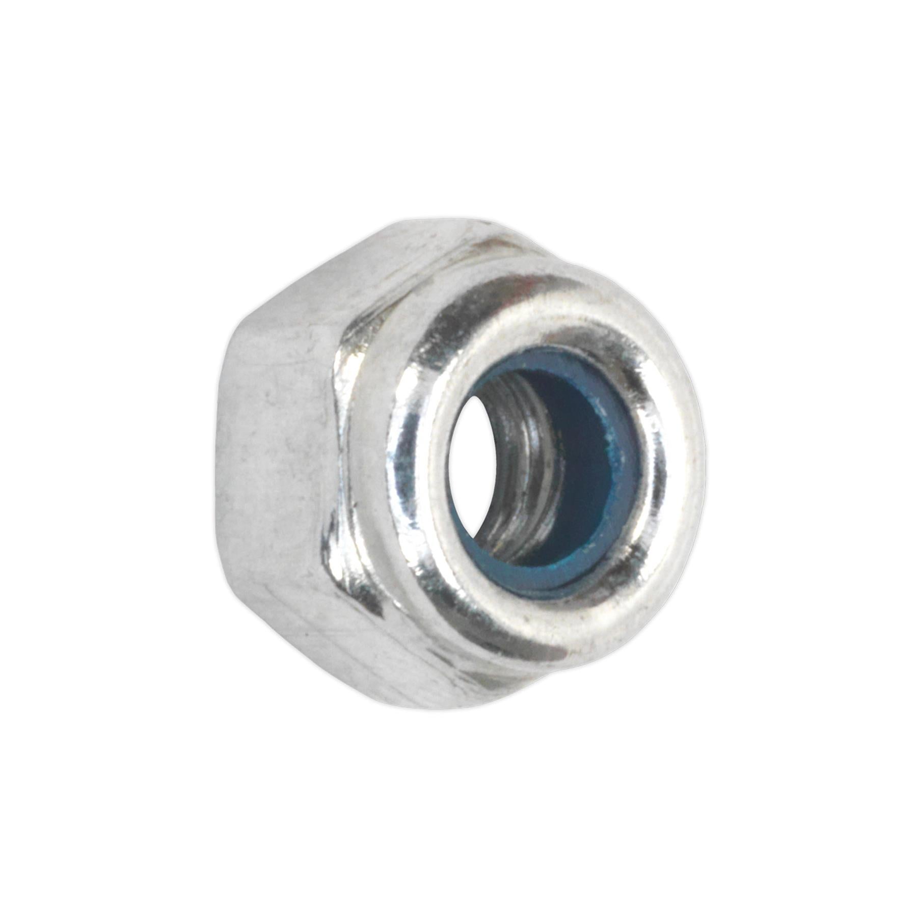 Sealey Nylon Locknut M5 Zinc Plated Nylon Pack of 100
