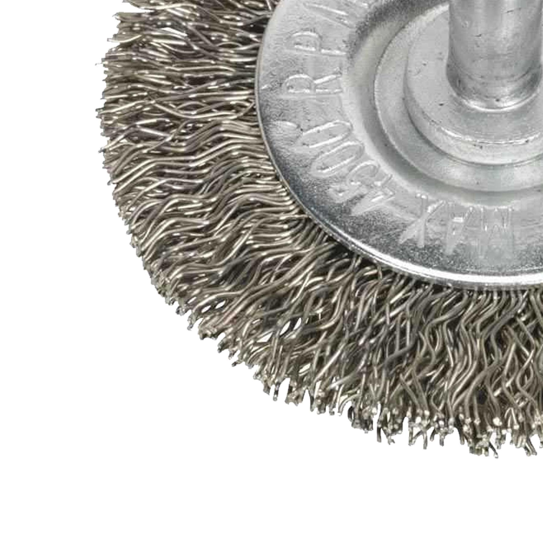Sealey Flat Wire Brush Stainless Steel 50mm with 6mm Shaft