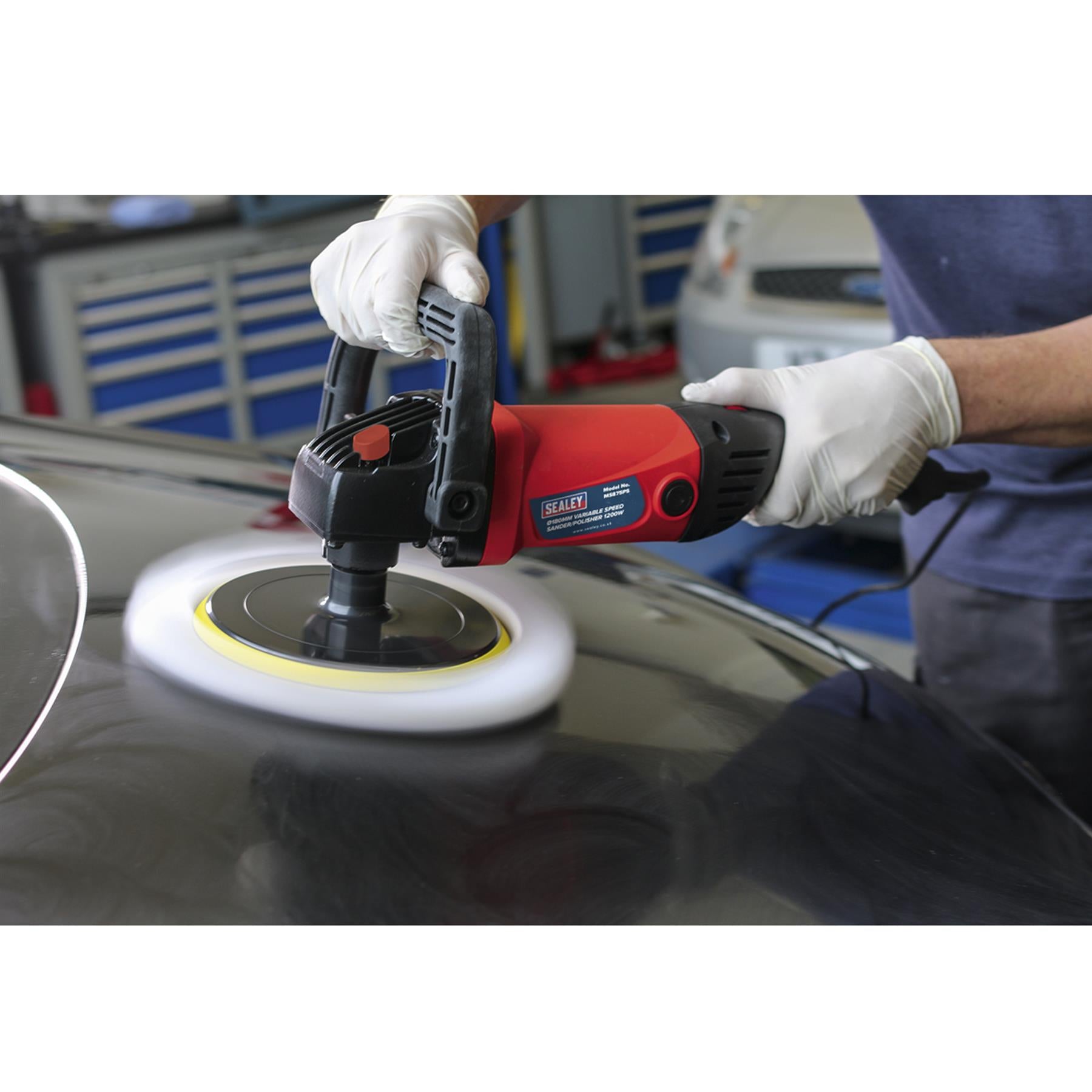 Sealey Sander/Polisher 180mm Variable Speed 1200W/230V