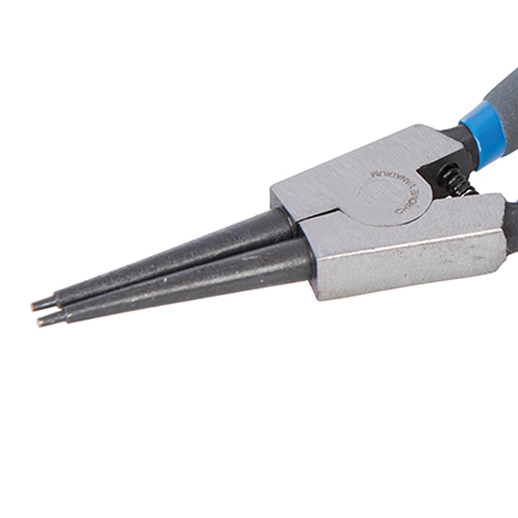 External Circlip Pliers - 180mm Chrome Vanadium Tips And Pvc Dipped Handles