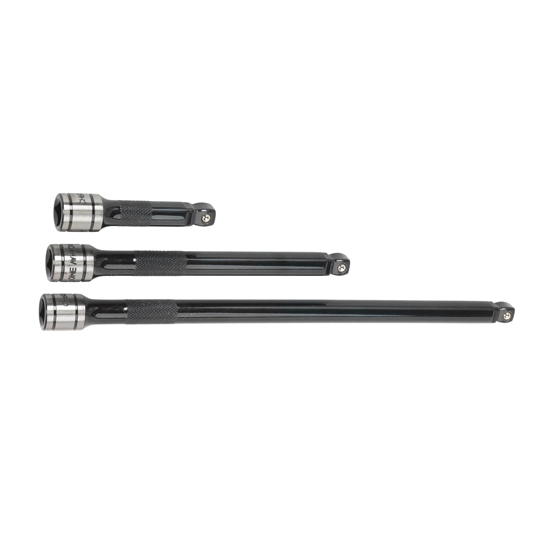 Sealey Wobble/Rigid Extension Bar Set 3pc 3/8"Sq Drive Black Series