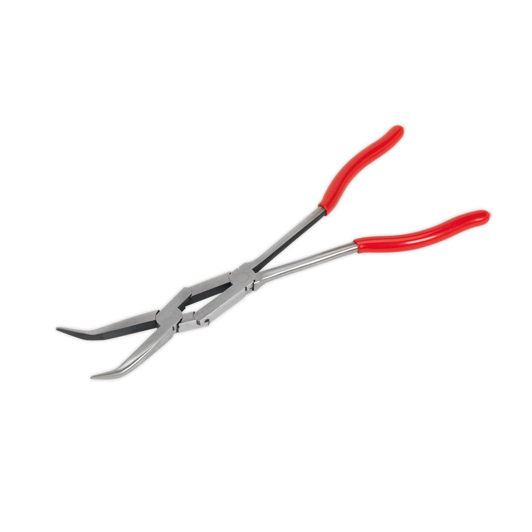 Sealey Flat Nose Pliers Double Joint Long Reach 335mm