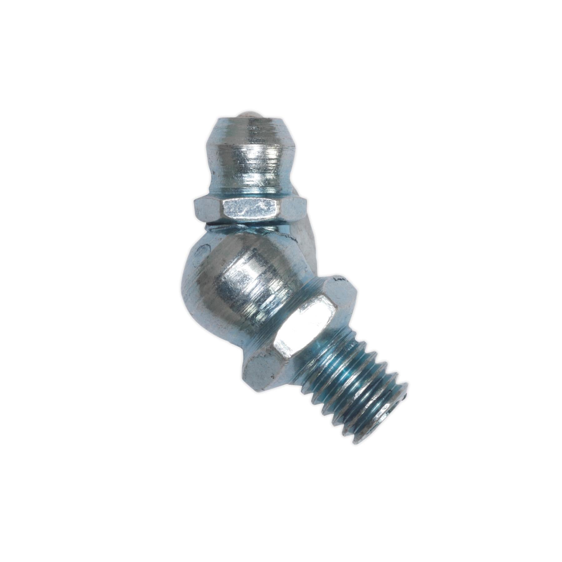 Sealey Grease Nipple 45° 6 x 1mm Pack of 25