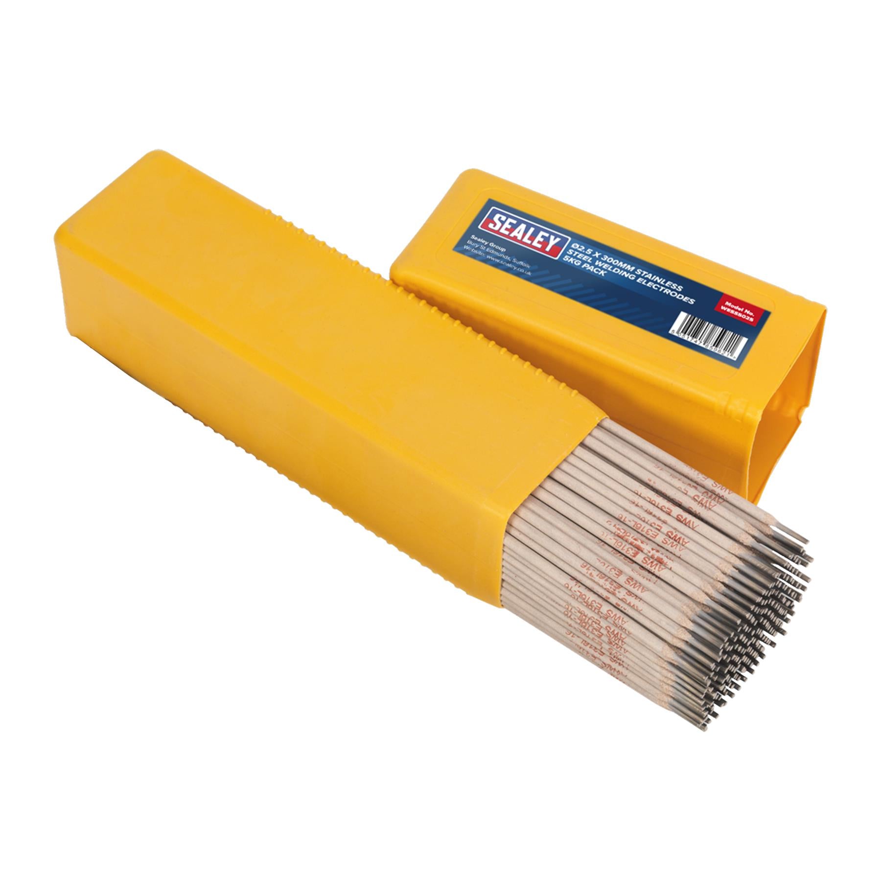 Sealey Welding Electrodes Stainless Steel 2.5 x 300mm 5kg Pack