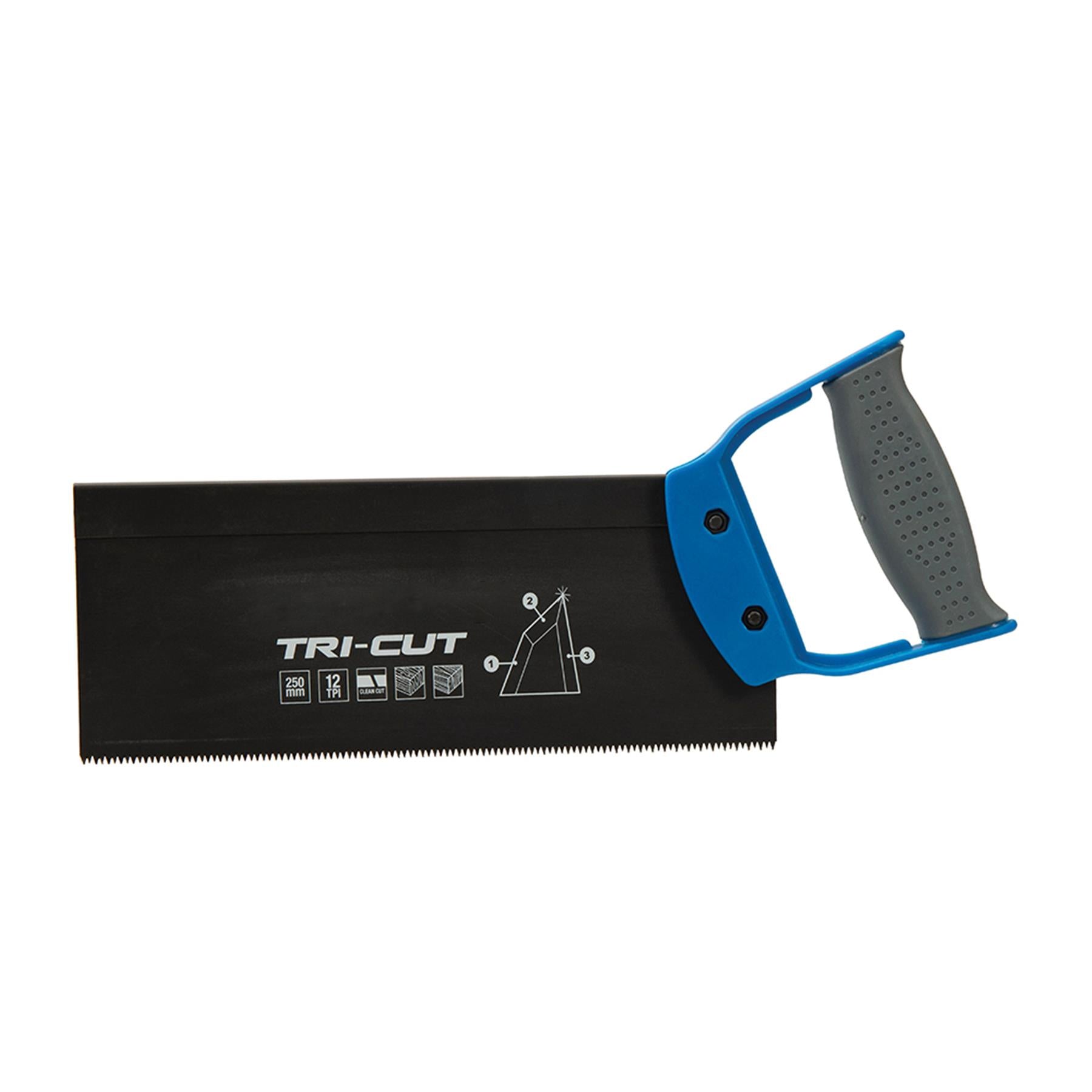 CLEARANCE TRI CUT TENON SAW 250mm 12TPI Blade Coating CROSS CUT SAW