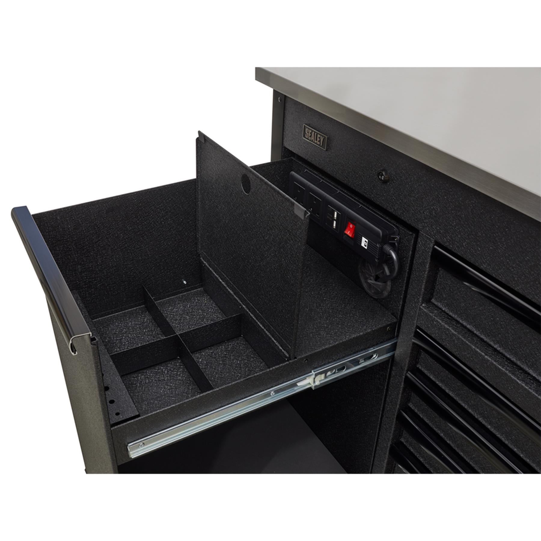 Sealey Mobile Tool Cabinet 1600mm with Power Tool Charging Drawer