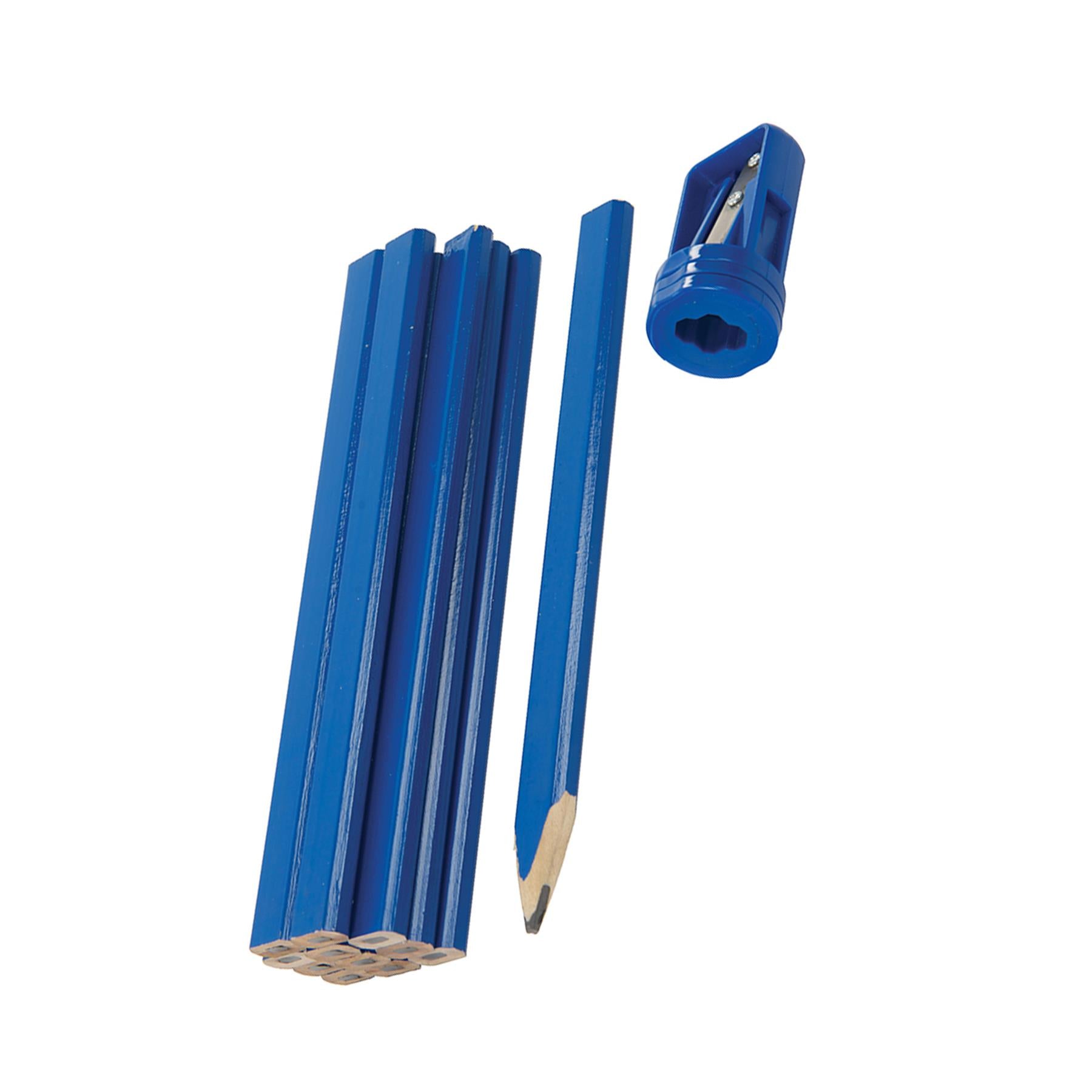Carpenters Pencils and free Sharpener - Set of 13 joiners wood work