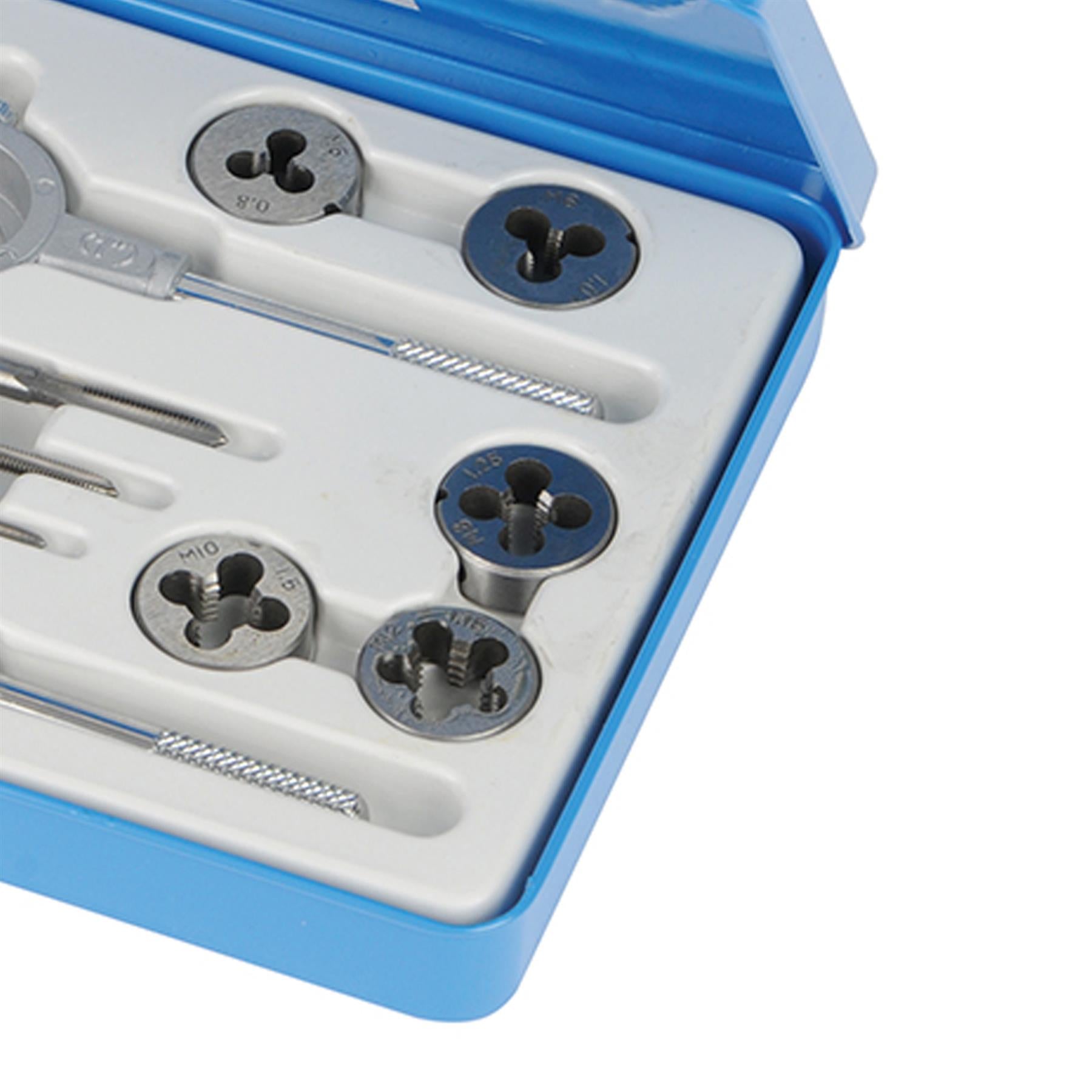 16Pce Expert Tap & Die Set - Metric Set Of Tungsten Steel Taps High Quality