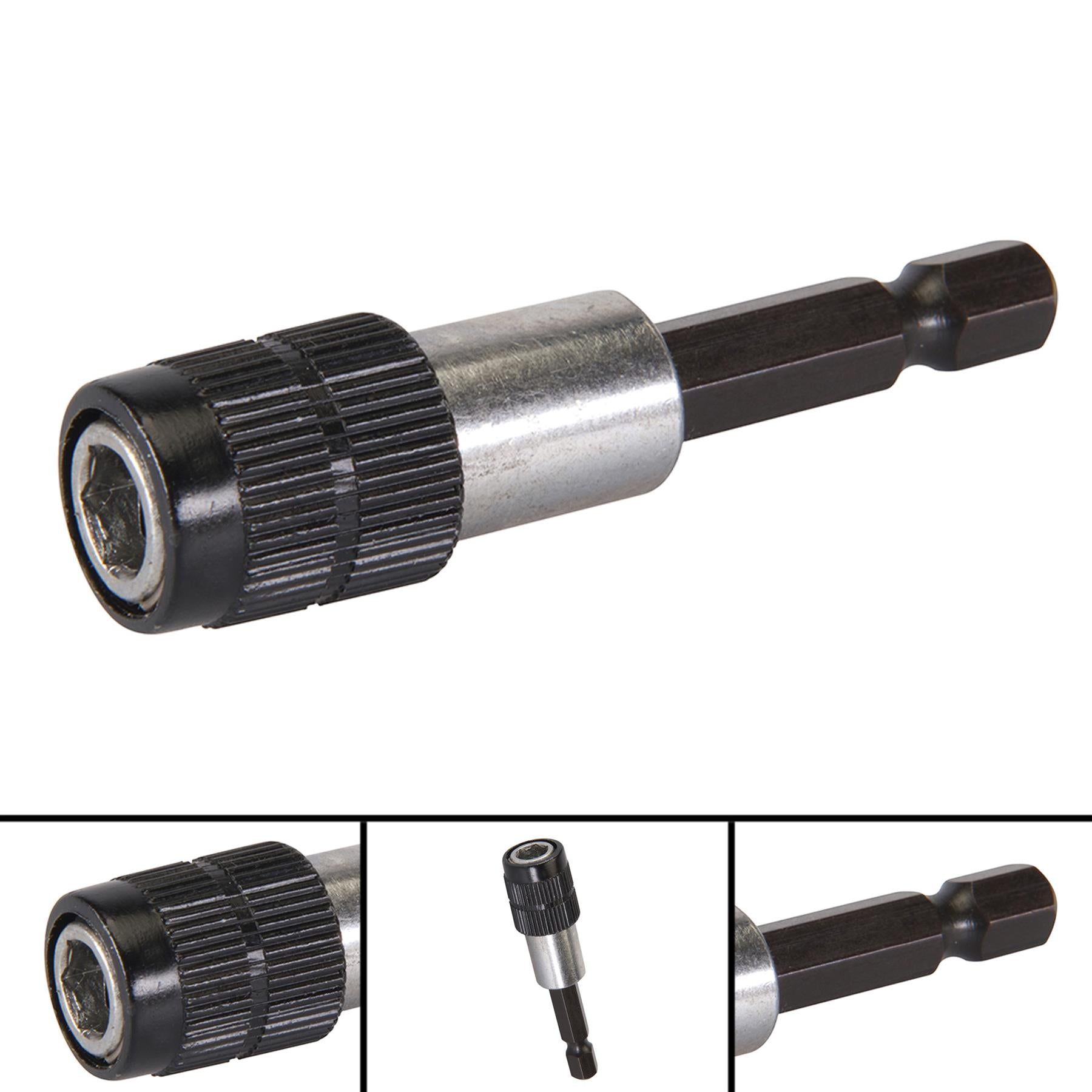 Magnetic Quick Release Bit Holder65mm 1/4" Hex Knurled Magnetic Slip Ring Socket