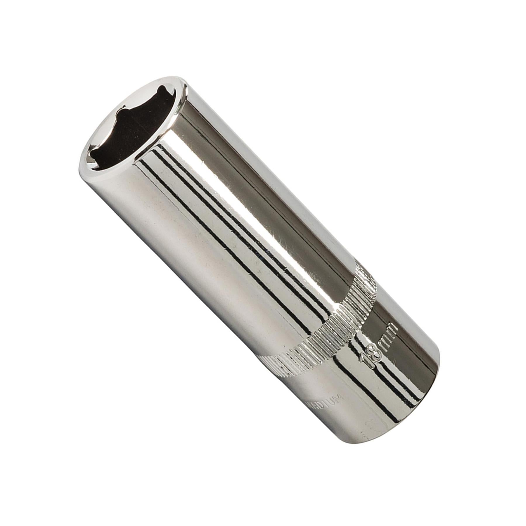 Quality Socket 1/2" Shallow Deep Drive Metric 18mm Long Hex Wrench