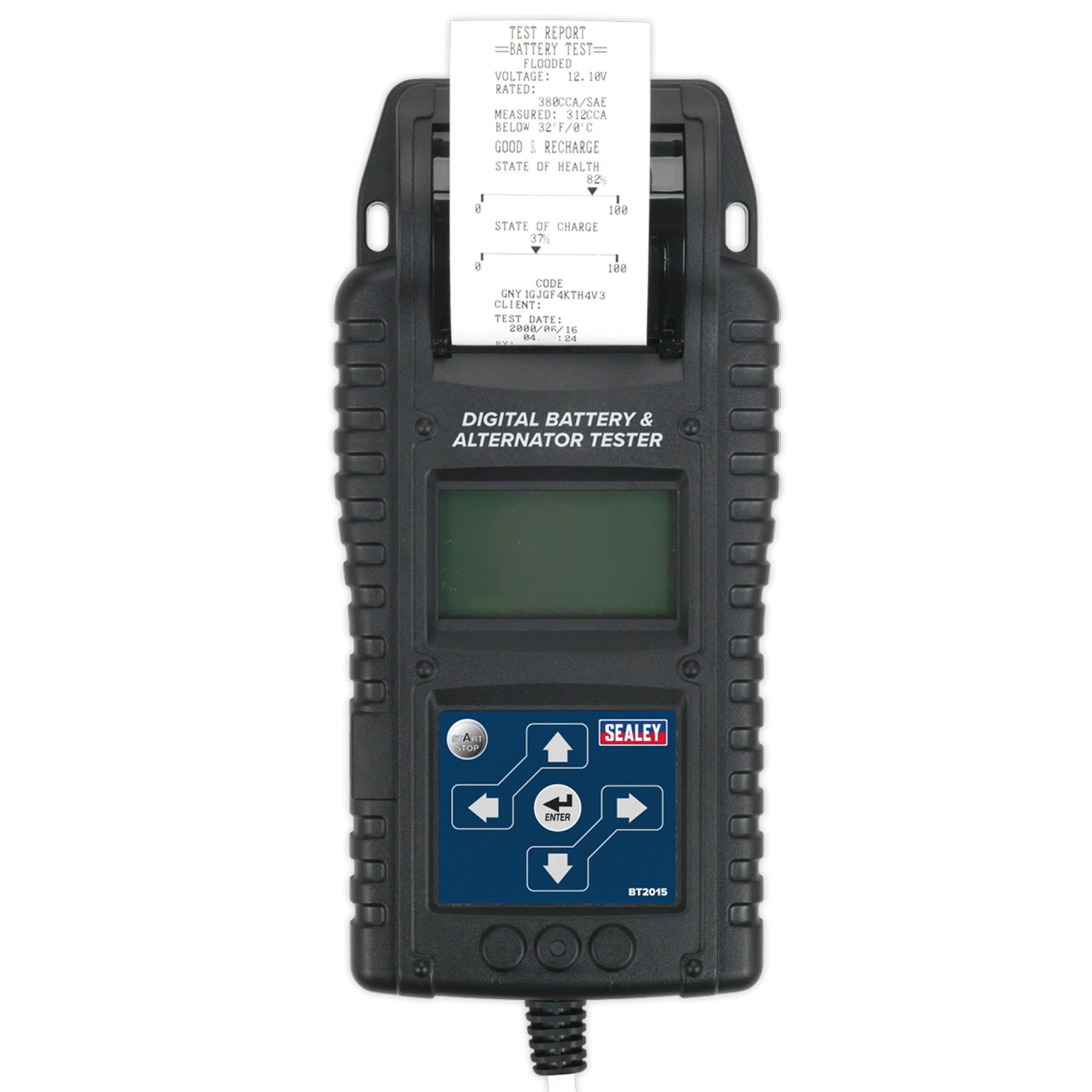 Sealey Digital Start/Stop Battery & Alternator Tester with Printer 6/12/24V