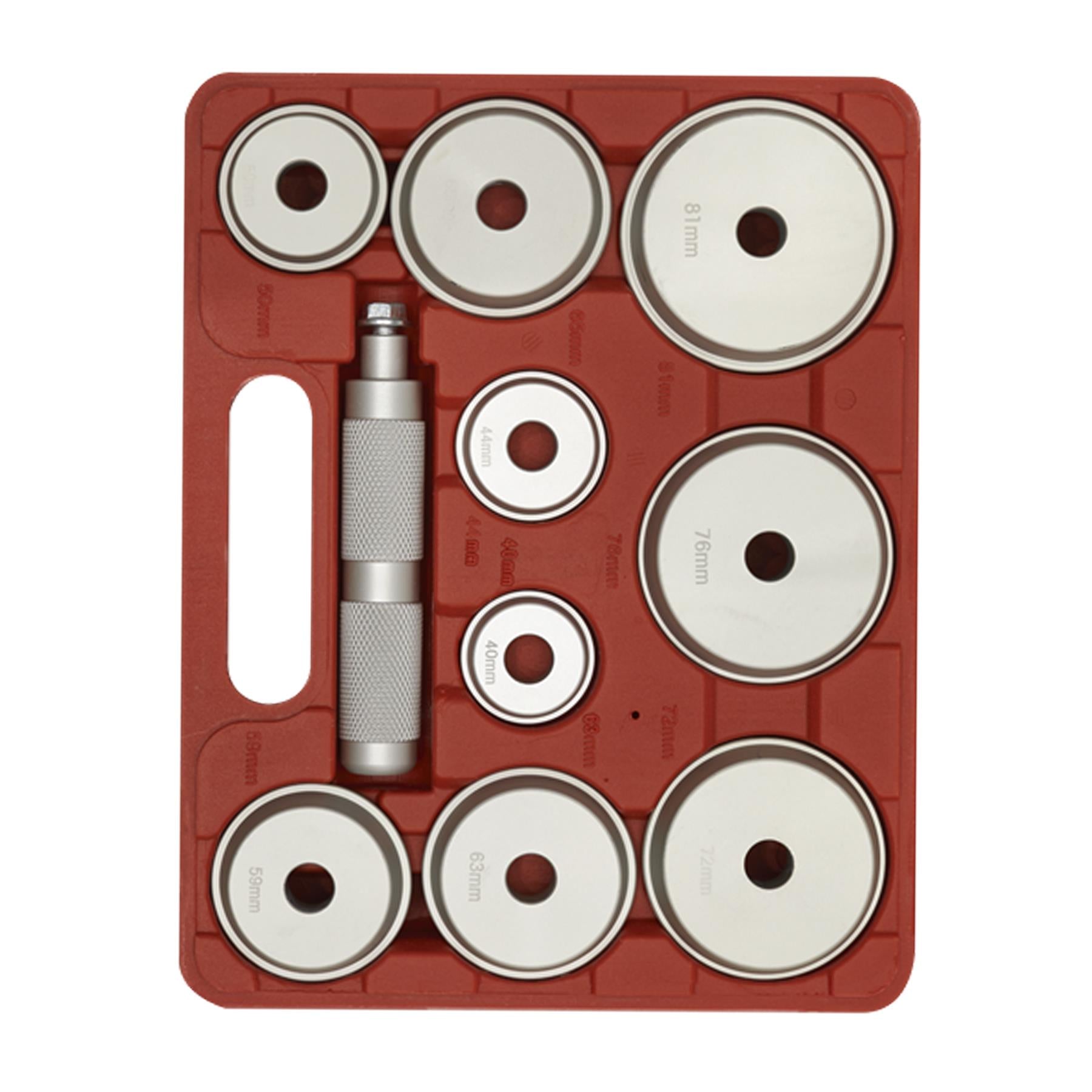 Sealey Bearing Race & Seal Driver Set 10pc - Aluminium