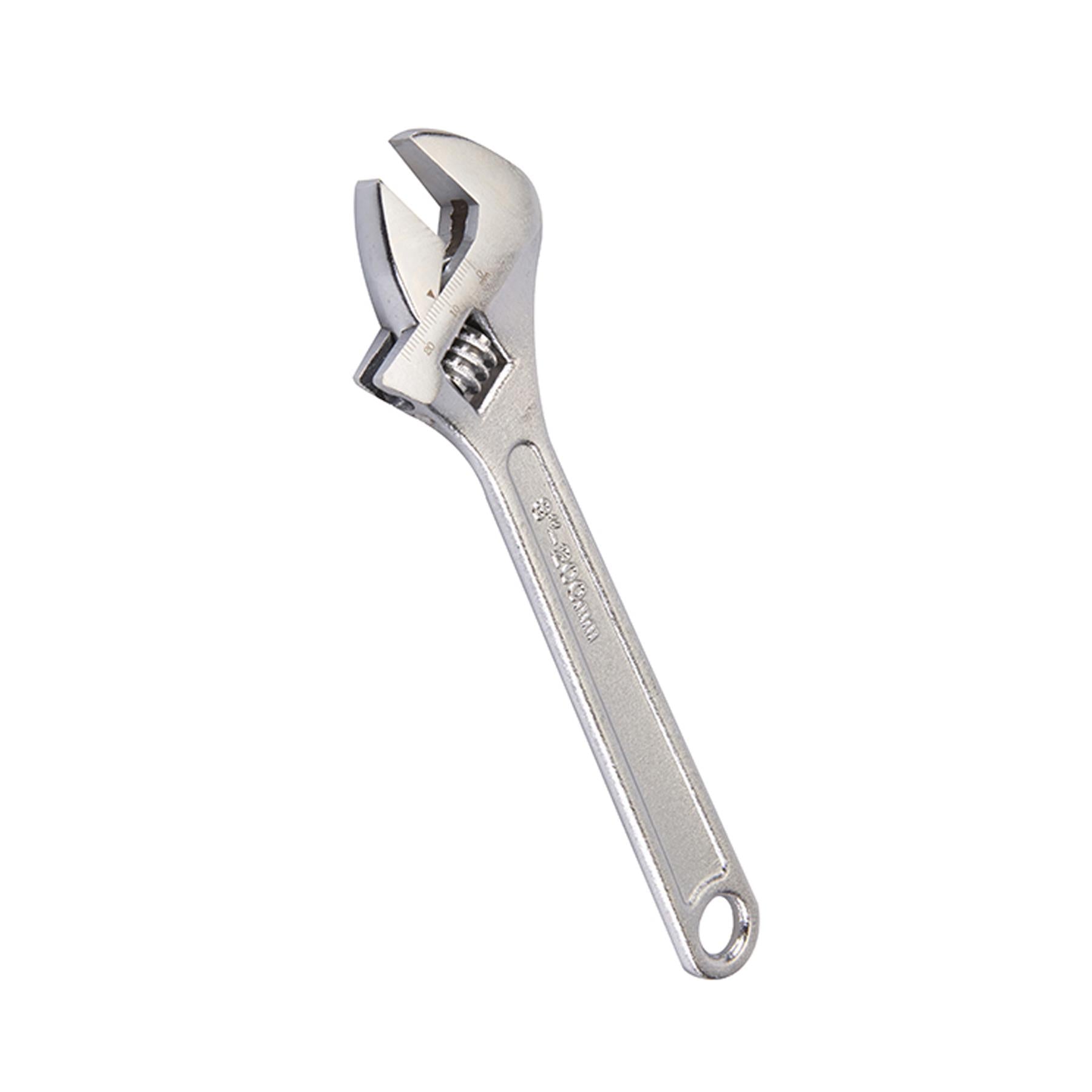 3Pce Adjustable Wrench Set 150, 200 & 250mm Chrome-Plated Carbon Steel