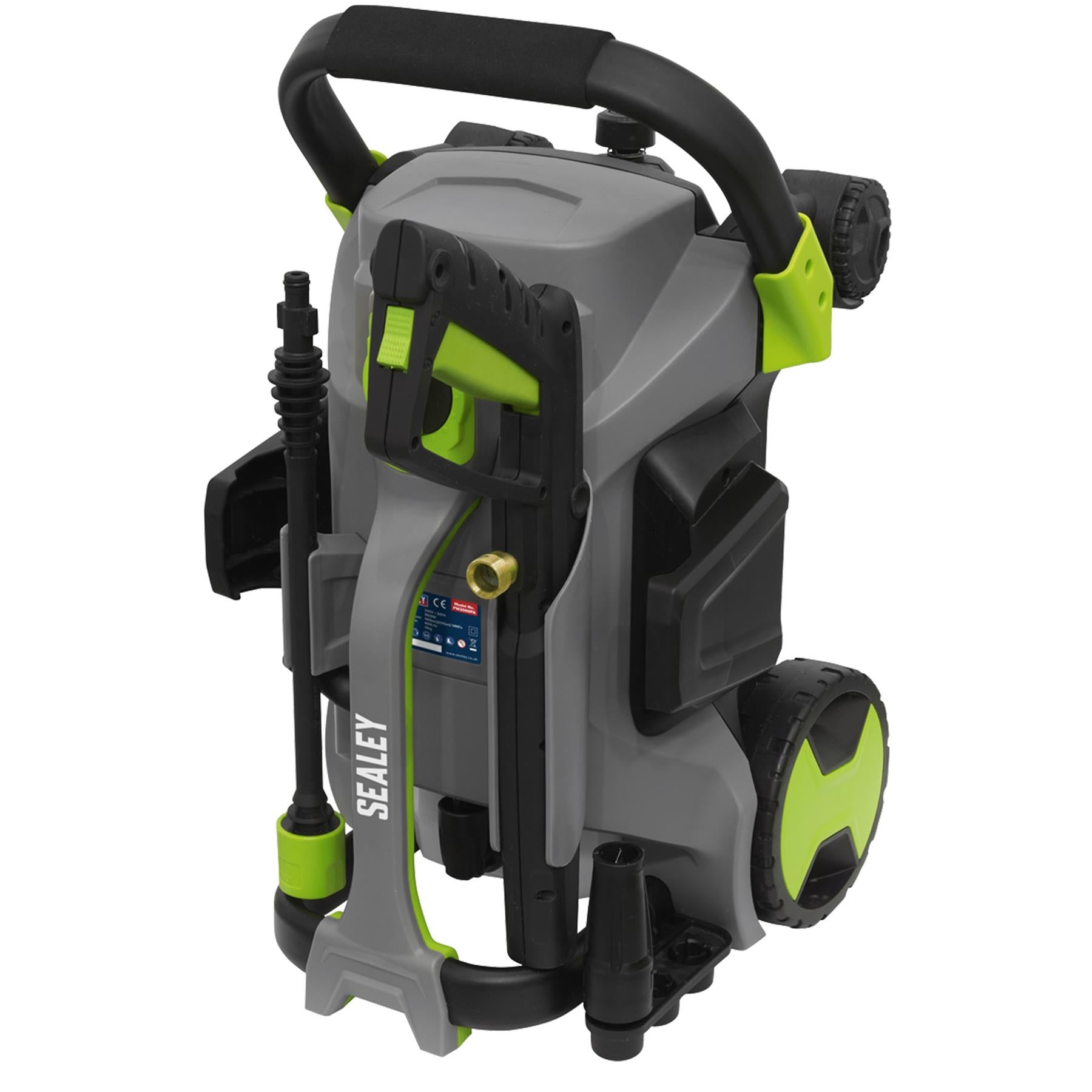 Sealey Pull Along Pressure Washer 140bar with TSS 1800W