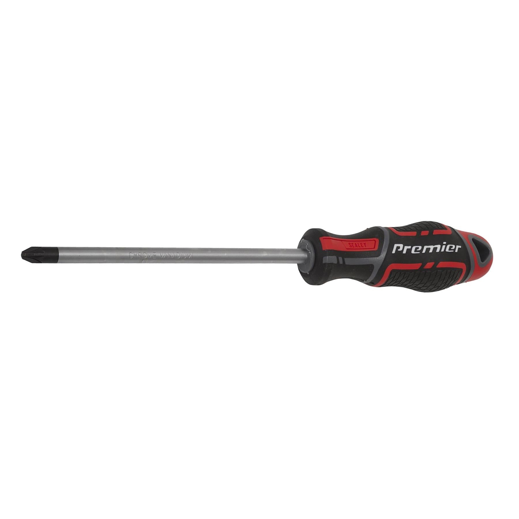 Sealey Screwdriver Pozi Pozidriv #3 x 150mm Soft Grip Handle Magnetic GripMAX