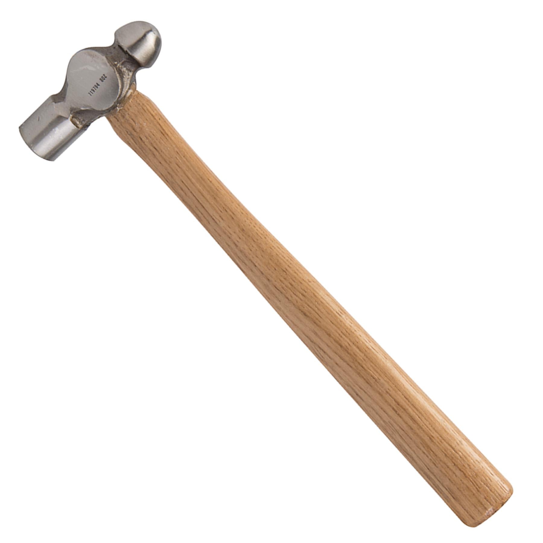 Hardwood Ball Pein Hammer 8Oz (227G) Strong Forged Steel Metal Punching Riveting