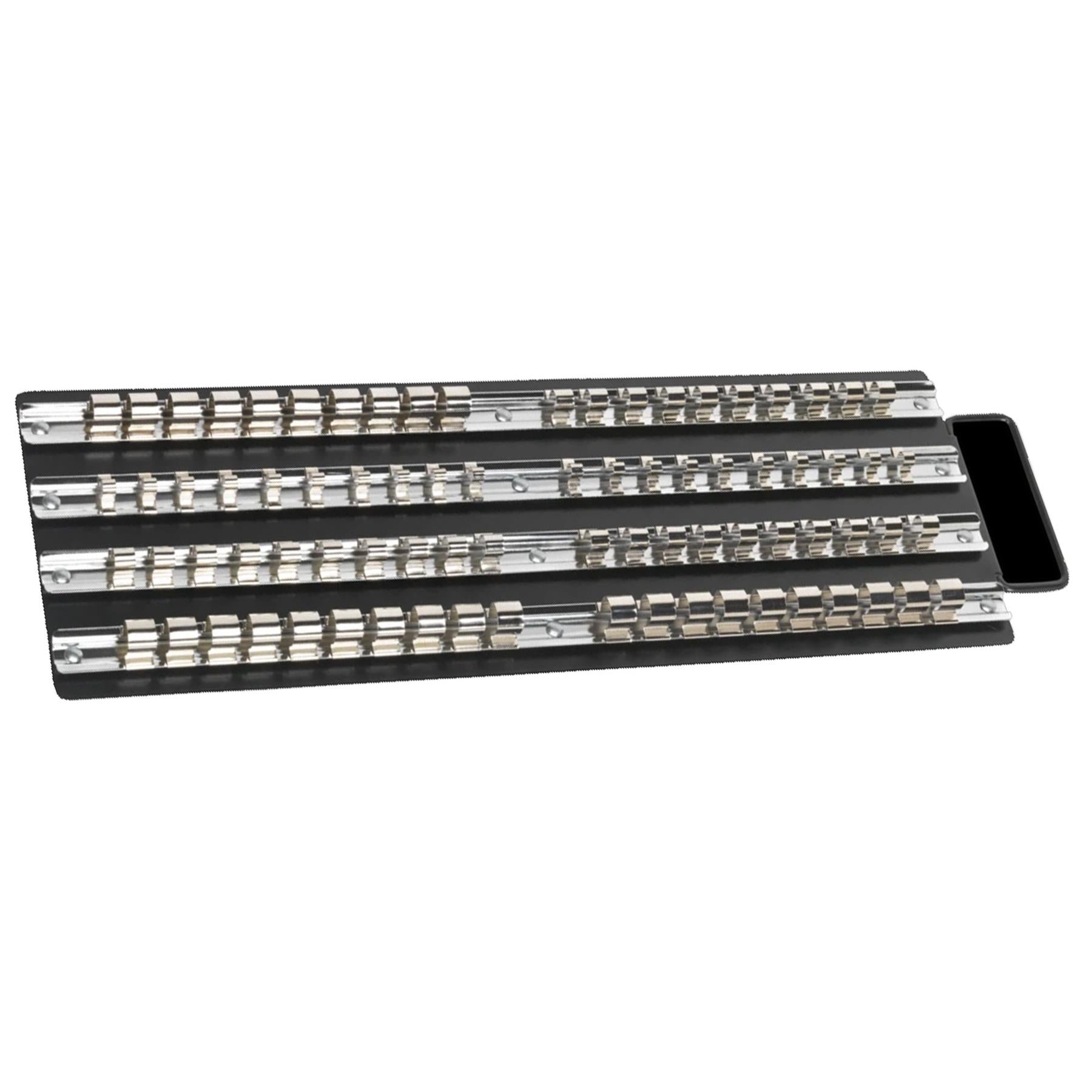 Sealey Socket Rail Tray Black 1/4", 3/8" & 1/2"Sq Drive